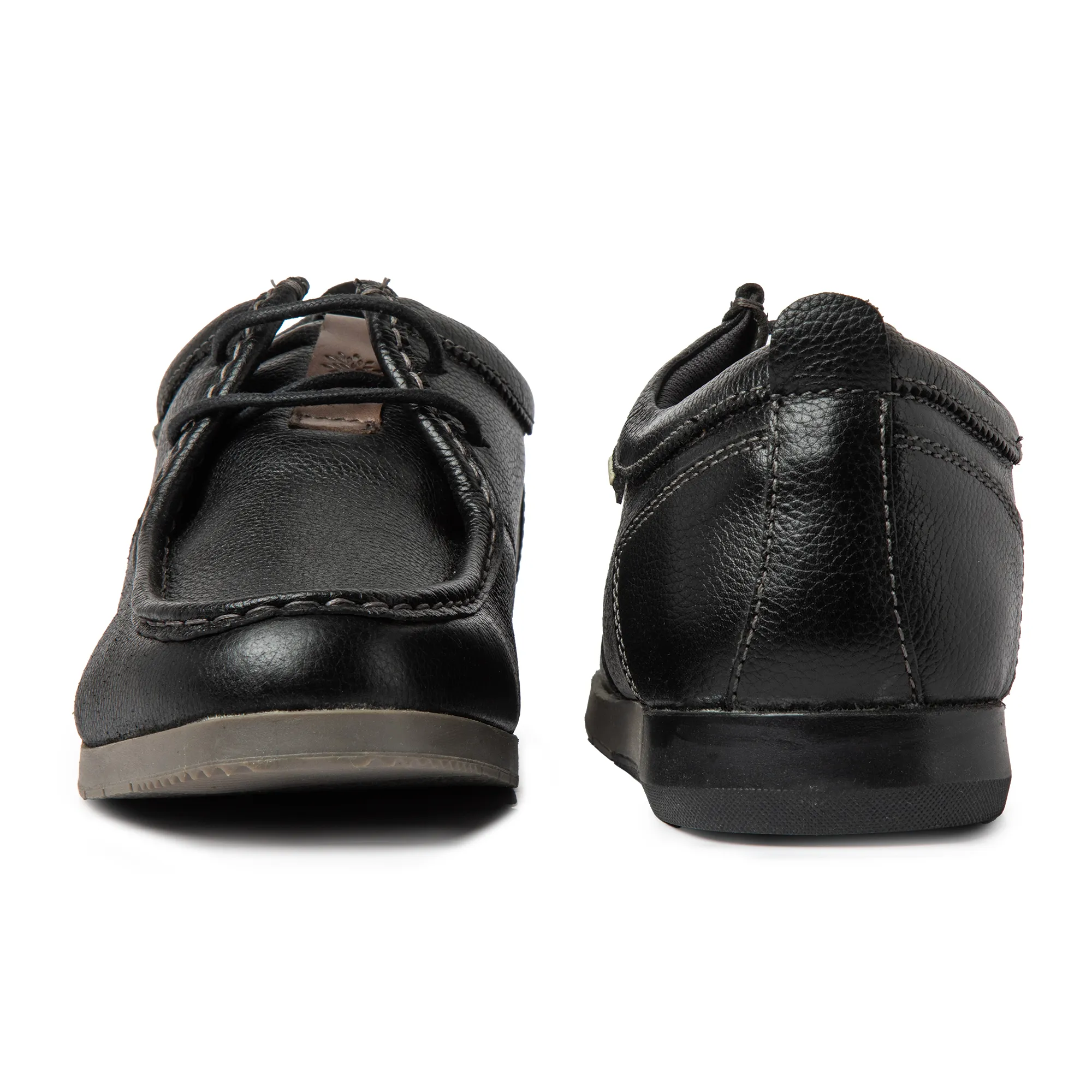 Woodland Softy Black Casual Lace Up Shoes - Thumbnail 7