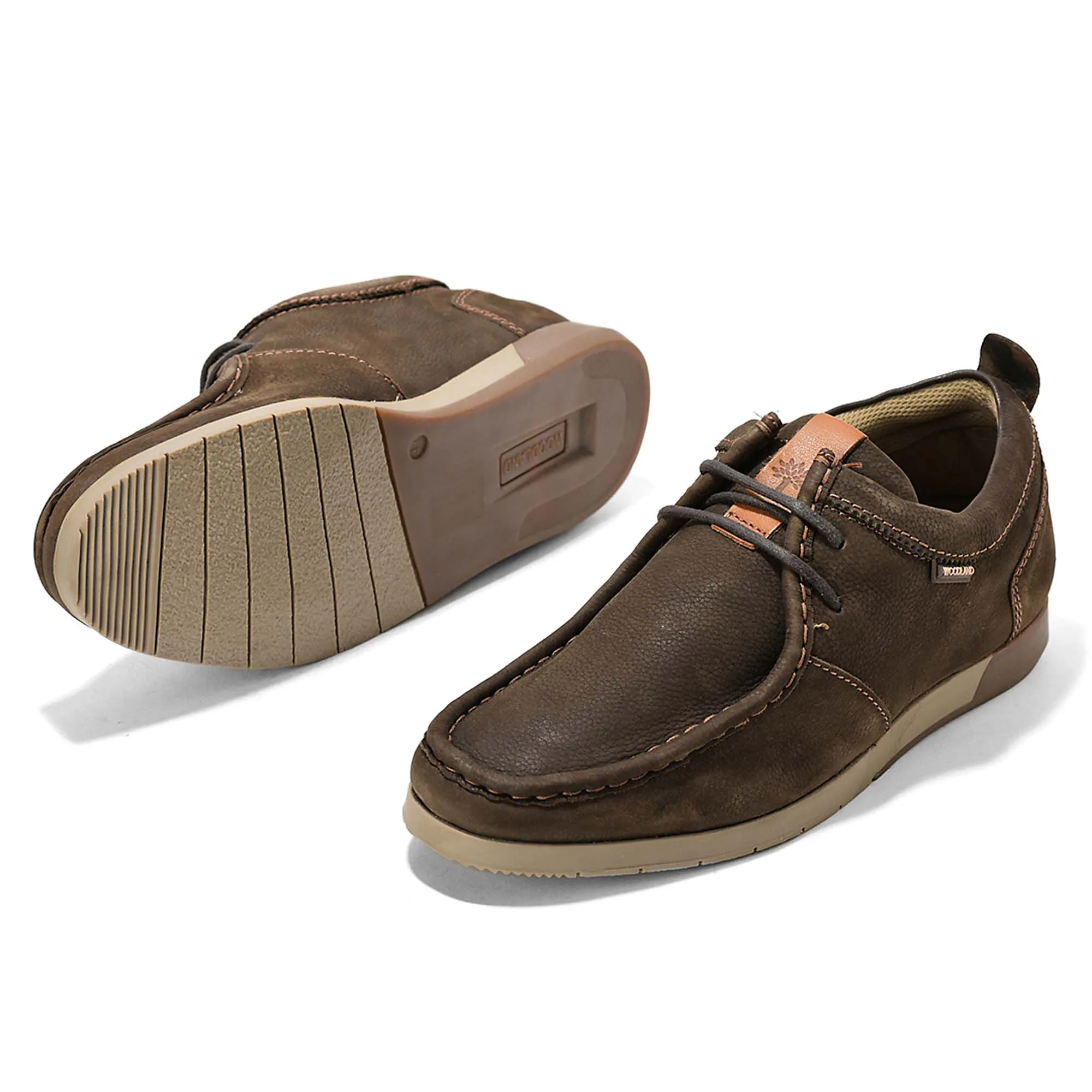 Woodland Softy Brown Casual Lace Up Shoes 6