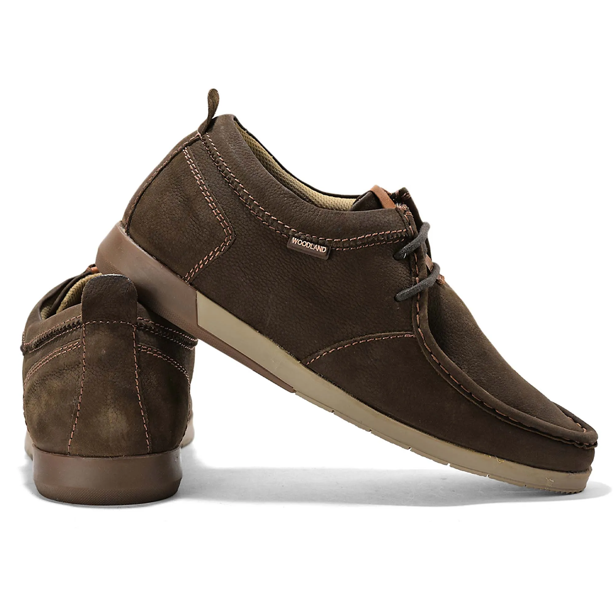 Woodland Softy Brown Casual Lace Up Shoes 10