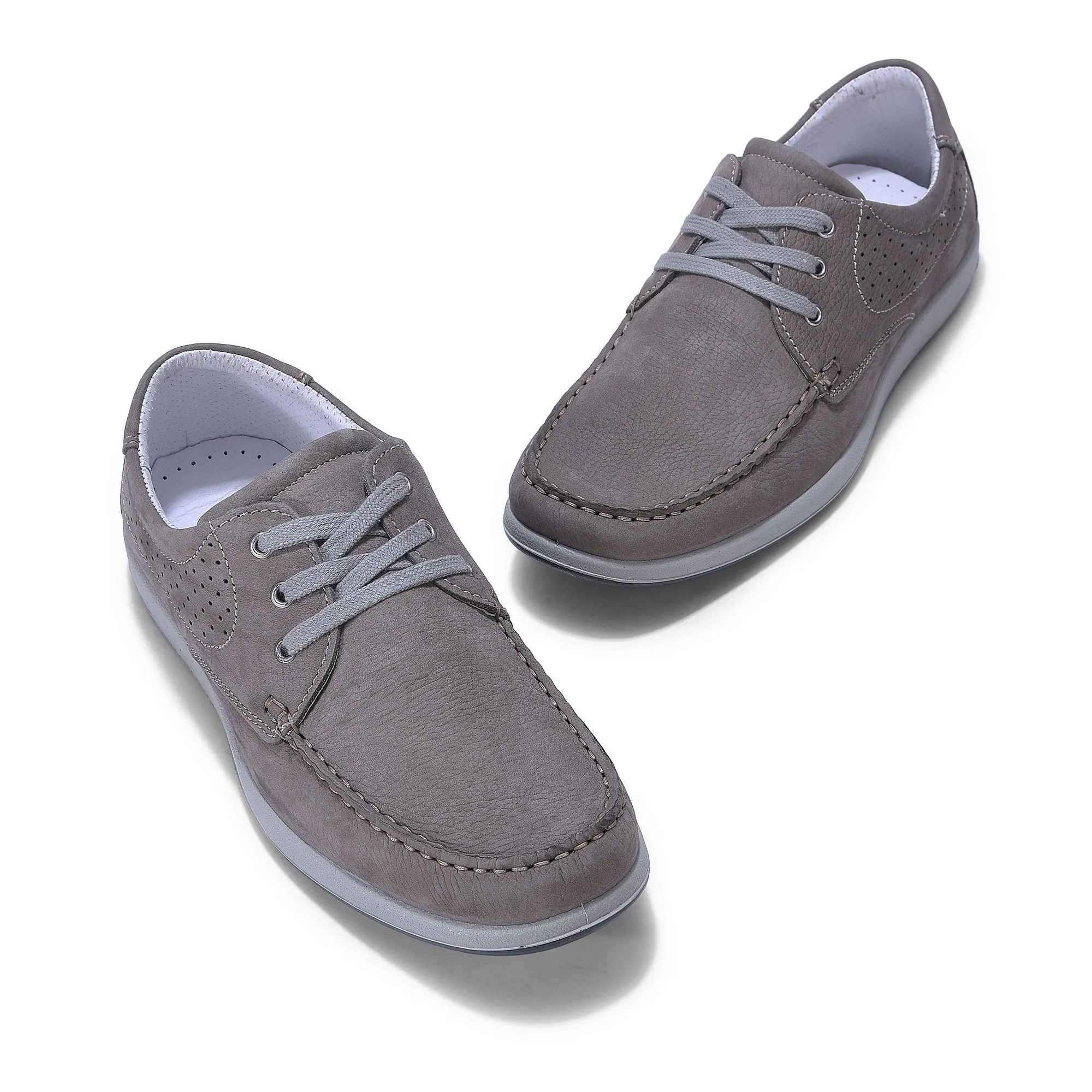 Grey casual shoes for men - Thumbnail 2