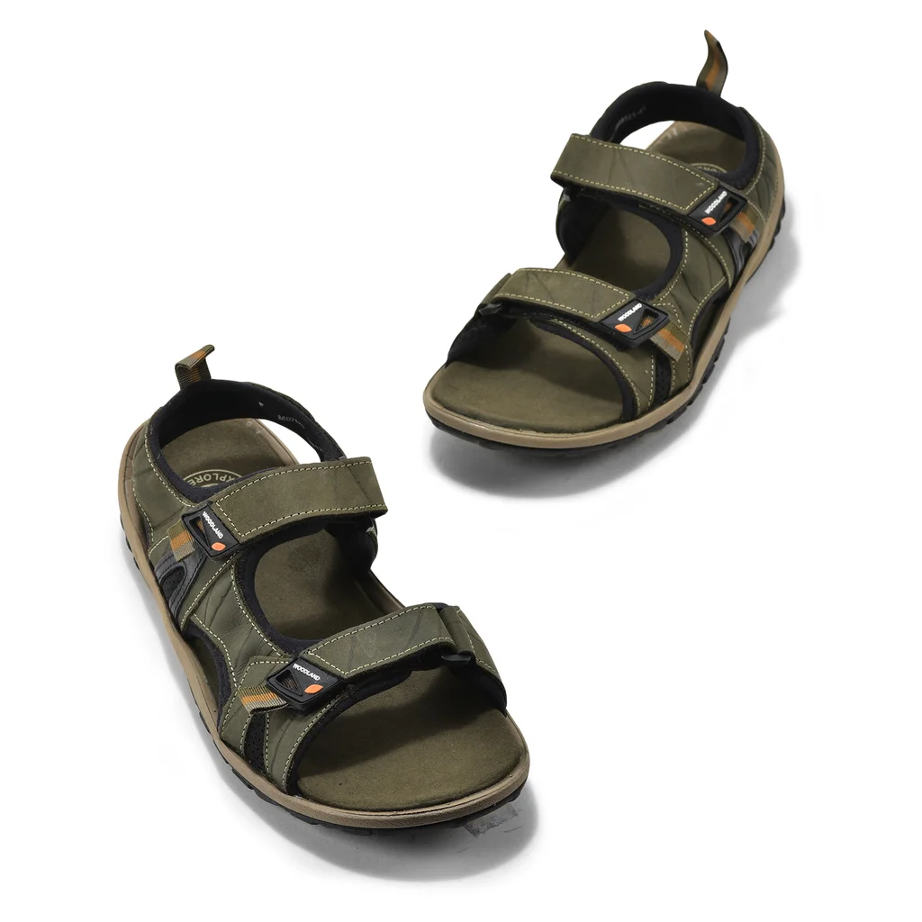 Olive green sandal for Men - Thumbnail 2