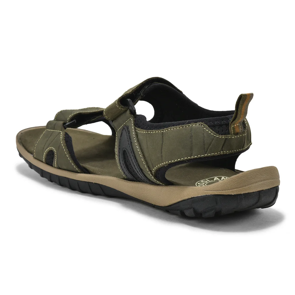 Olive green sandal for Men - Thumbnail 5