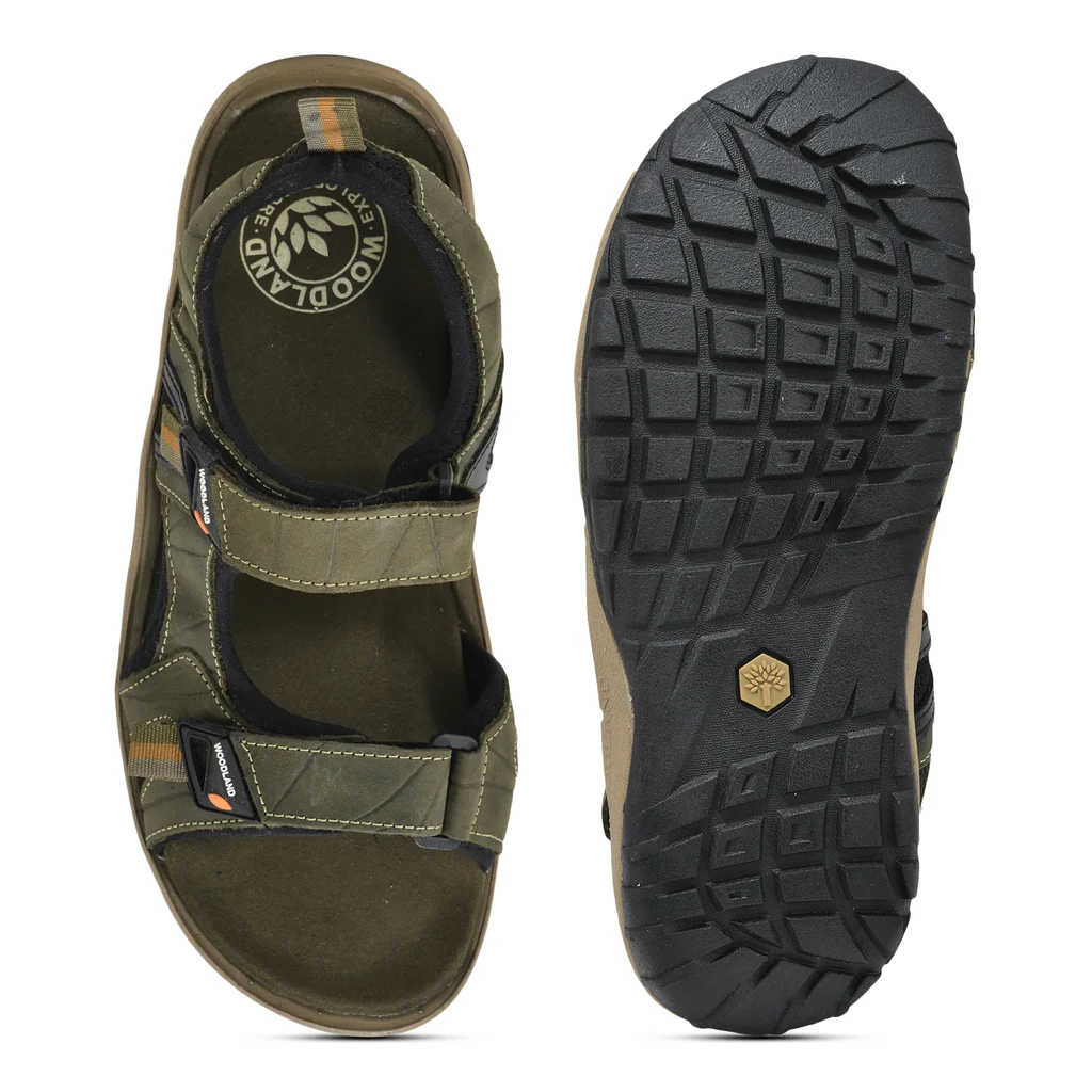 Olive green sandal for Men - Thumbnail 7