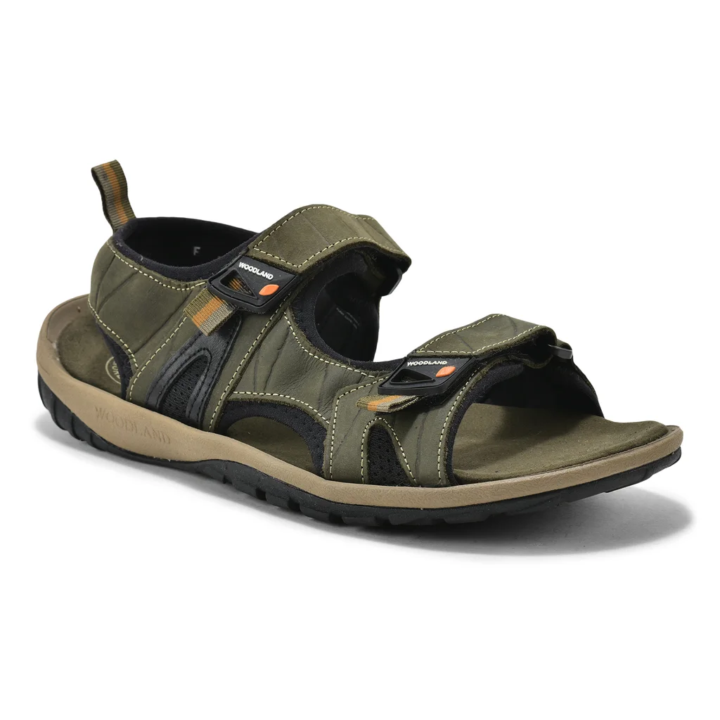 Olive green sandal for Men - Thumbnail 8