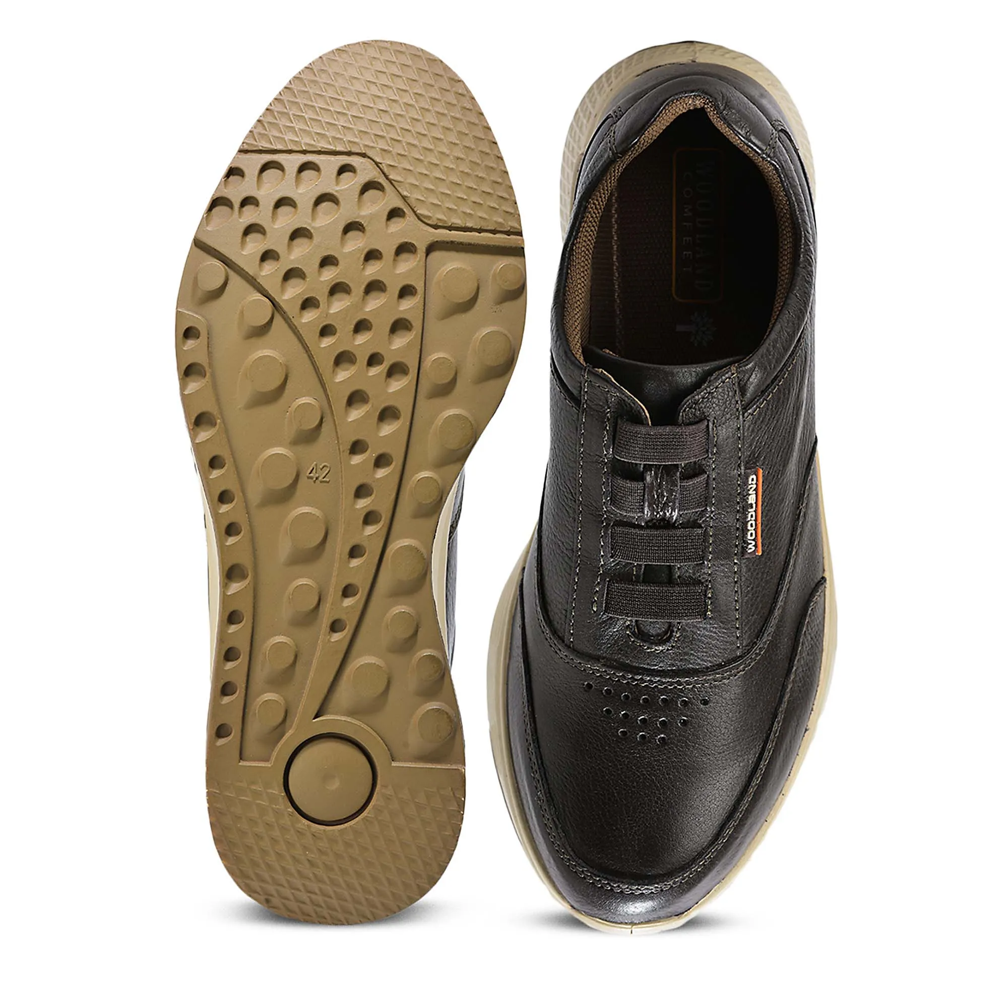 Men Brown Casual Comfort Lace-Ups 9