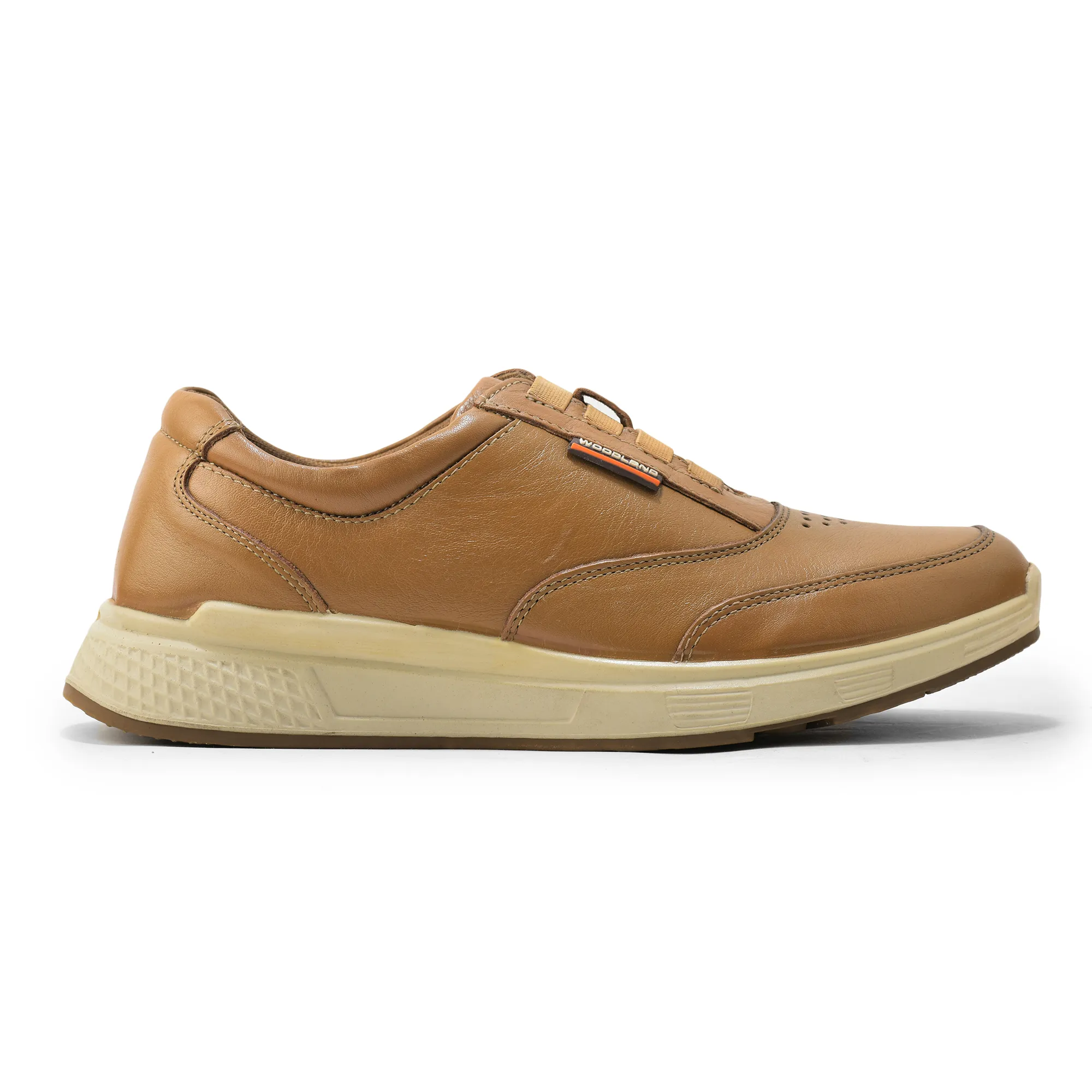 Men Camel Casual Comfort Lace-Ups - Thumbnail 2