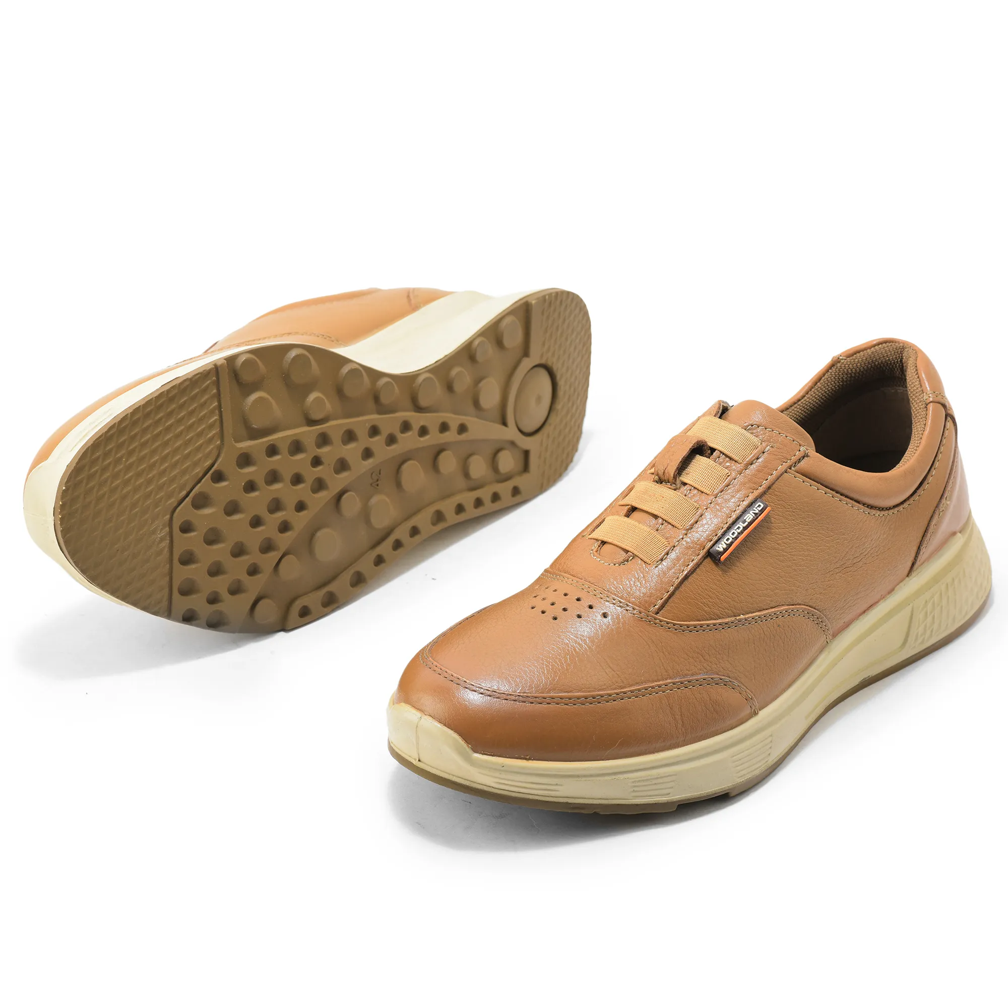 Men Camel Casual Comfort Lace-Ups - Thumbnail 5