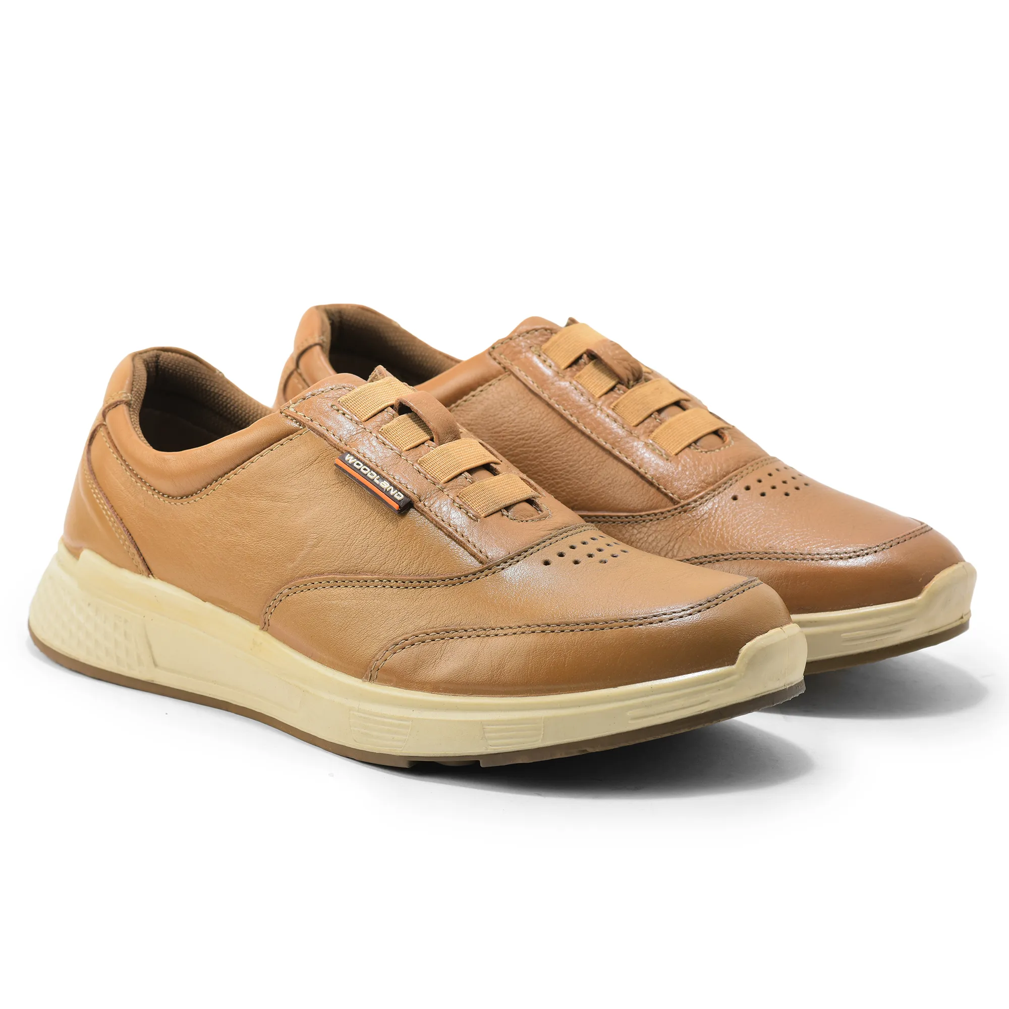 Men Camel Casual Comfort Lace-Ups - Thumbnail 7