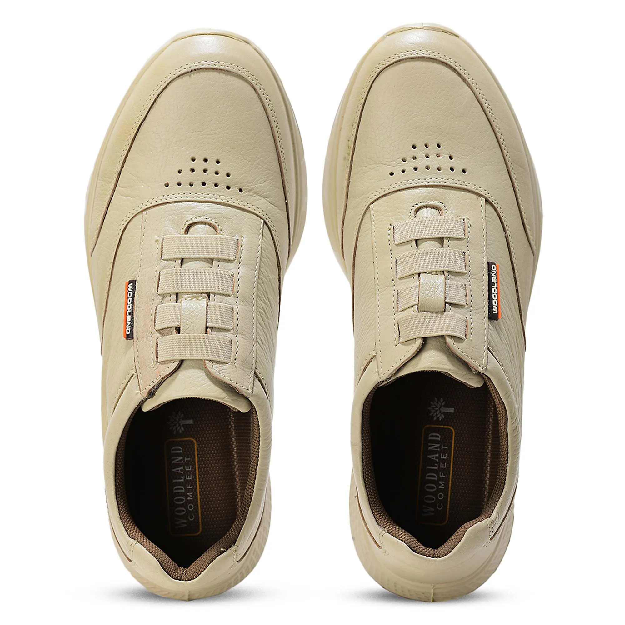 Men Dove White Casual Comfort Lace-Ups 5