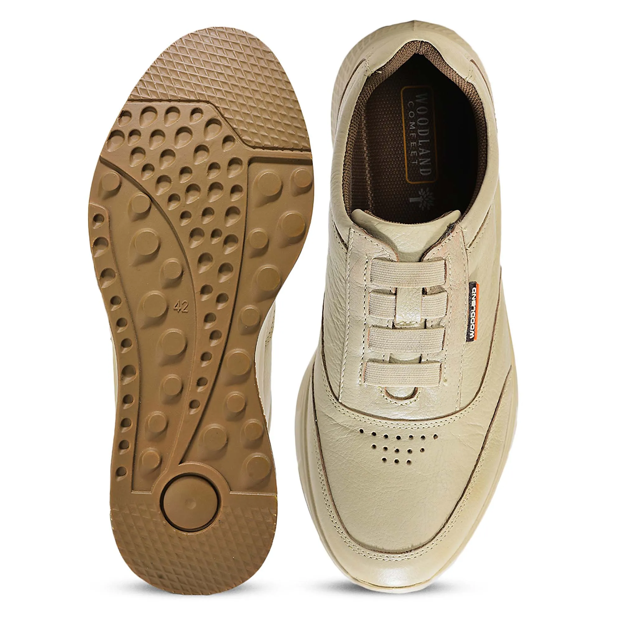Men Dove White Casual Comfort Lace-Ups 9