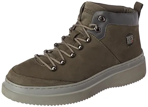 Grey Casual Lace Up Shoes For Men - Thumbnail 9