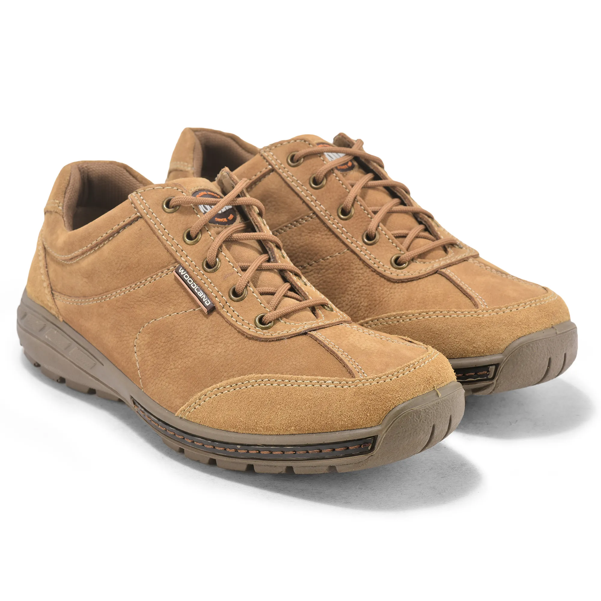 Casual Camel lace-up shoes for men - Thumbnail 7