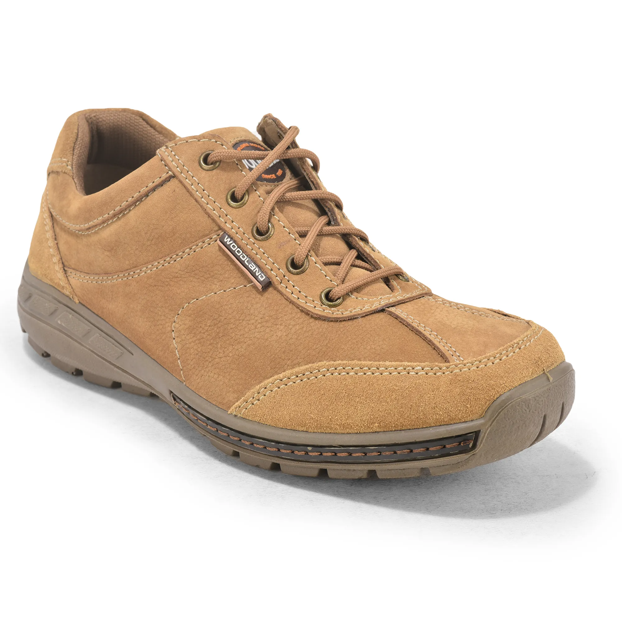 Casual Camel lace-up shoes for men - Thumbnail 10