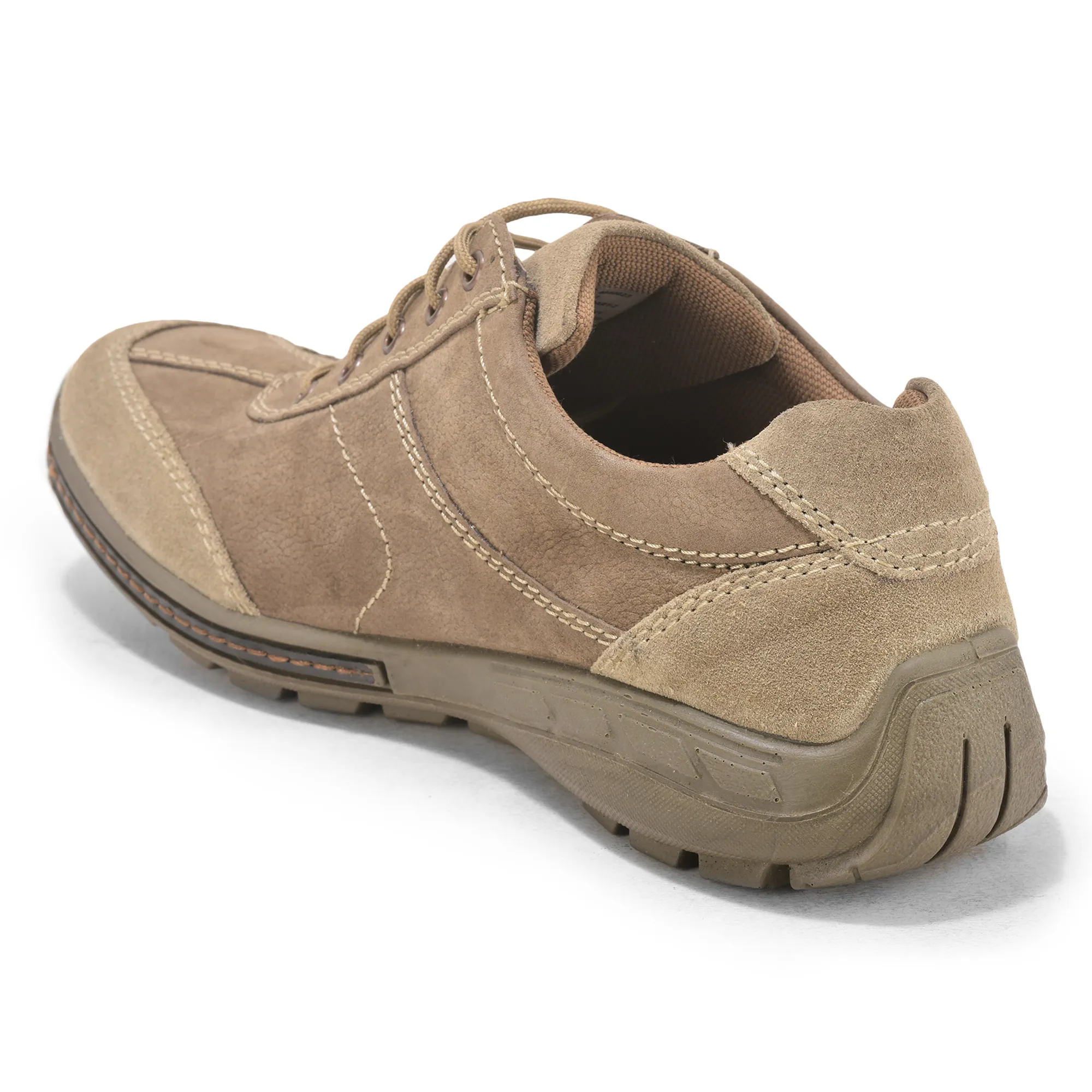 Casual Khaki lace-up shoes for men - Thumbnail 6