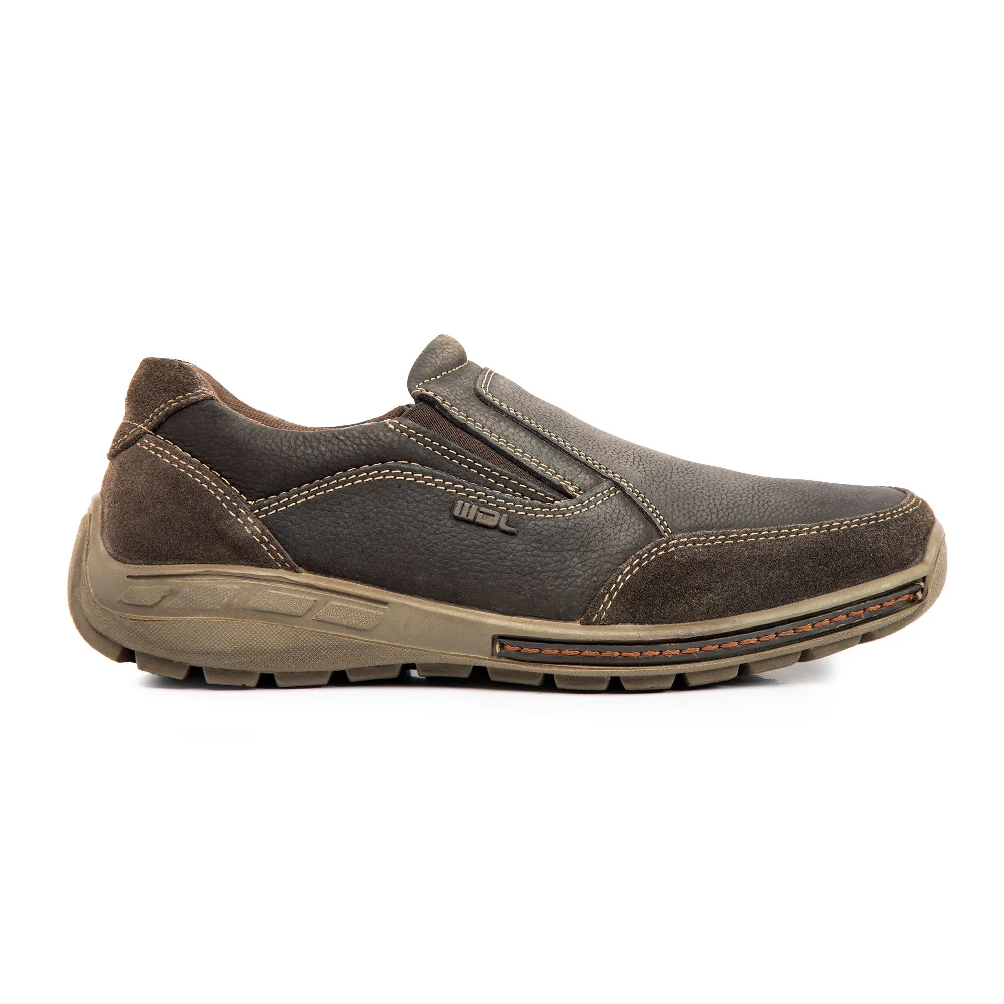 Brown Casual slip-on shoes for men - Thumbnail 2