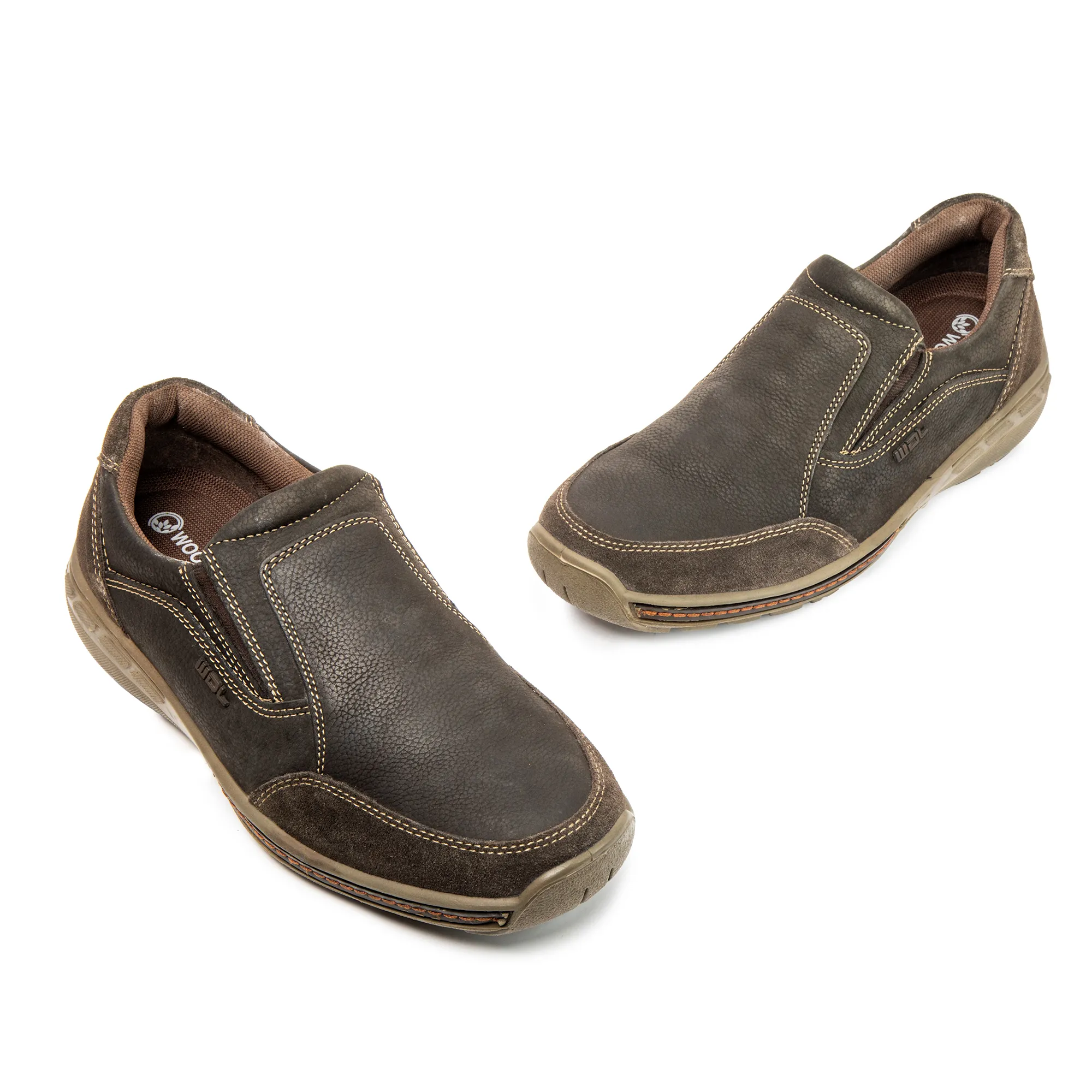 Brown Casual slip-on shoes for men - Thumbnail 4