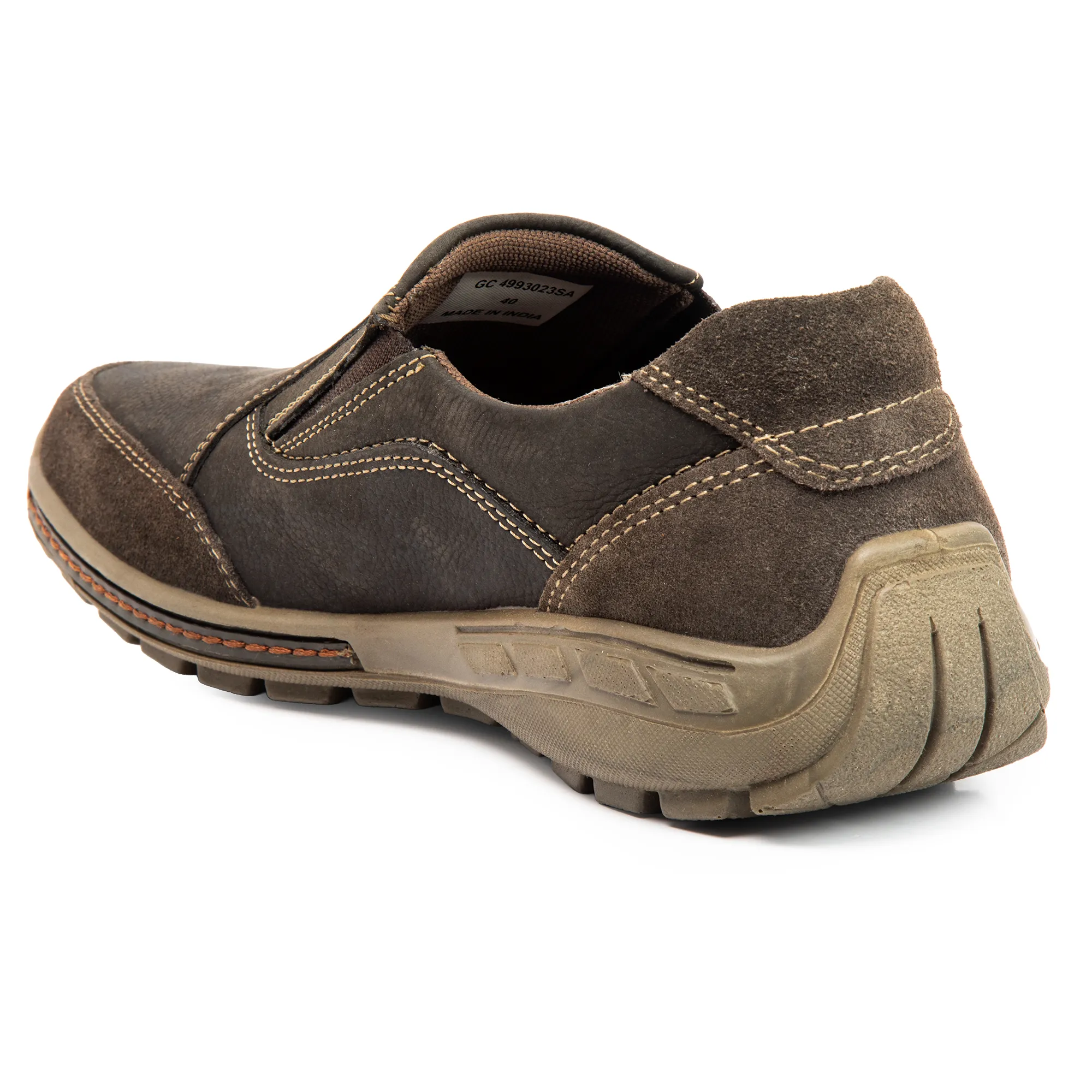 Brown Casual slip-on shoes for men - Thumbnail 7