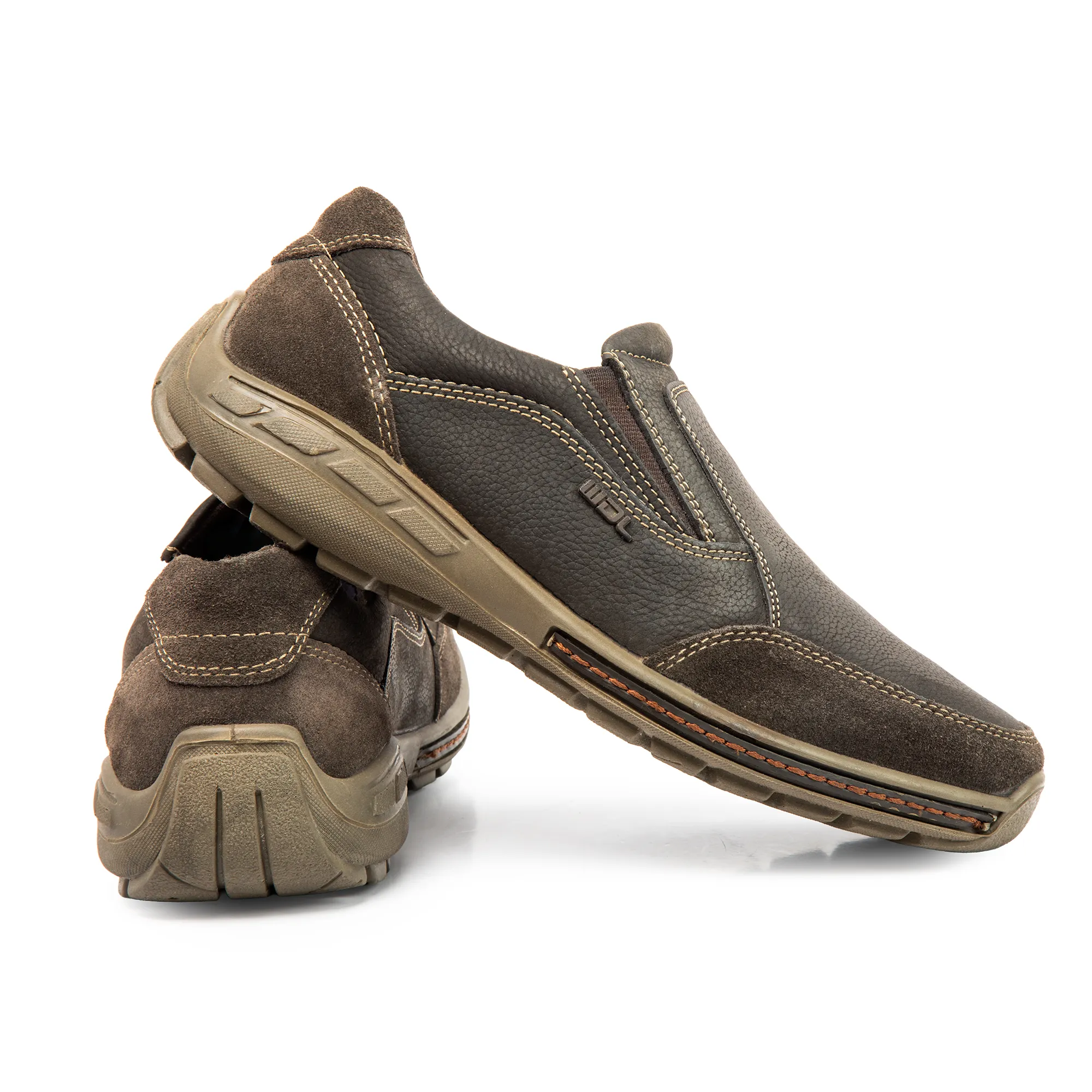 Brown Casual slip-on shoes for men - Thumbnail 10