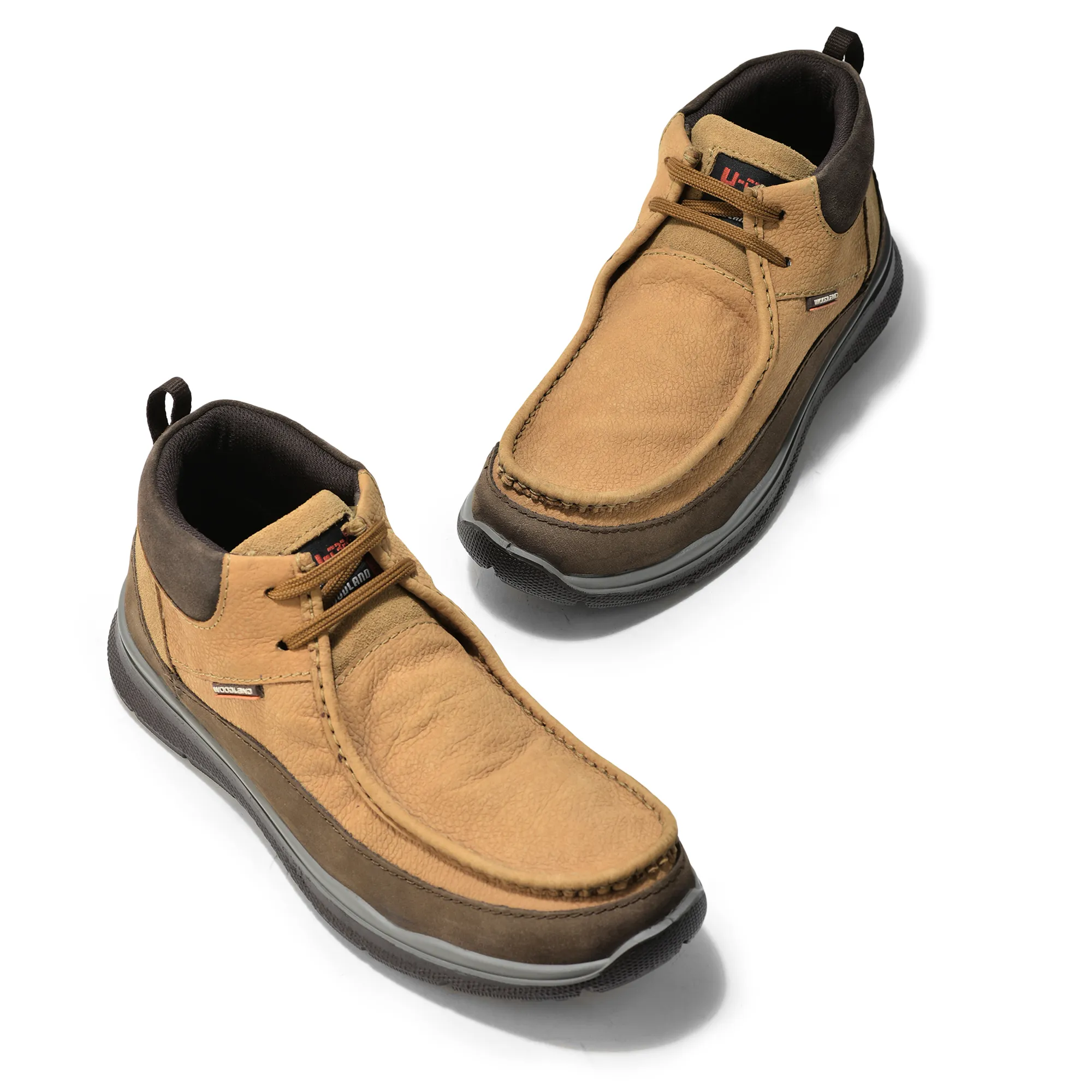 Camel Mid- top Boots for Men - Thumbnail 2