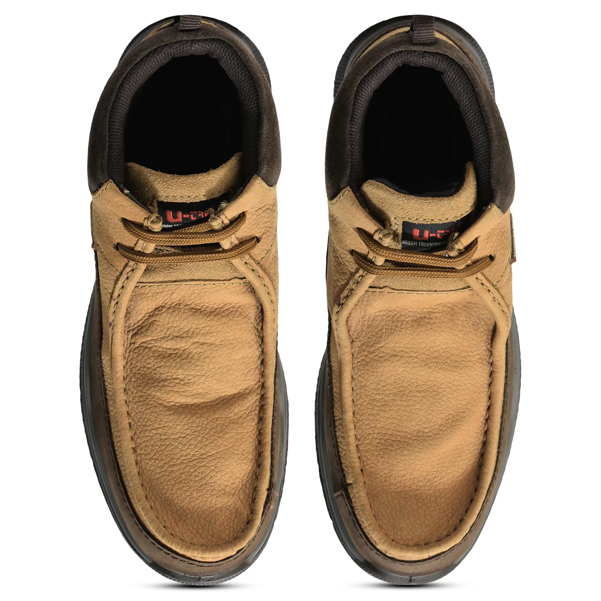 Camel Mid- top Boots for Men - Thumbnail 4