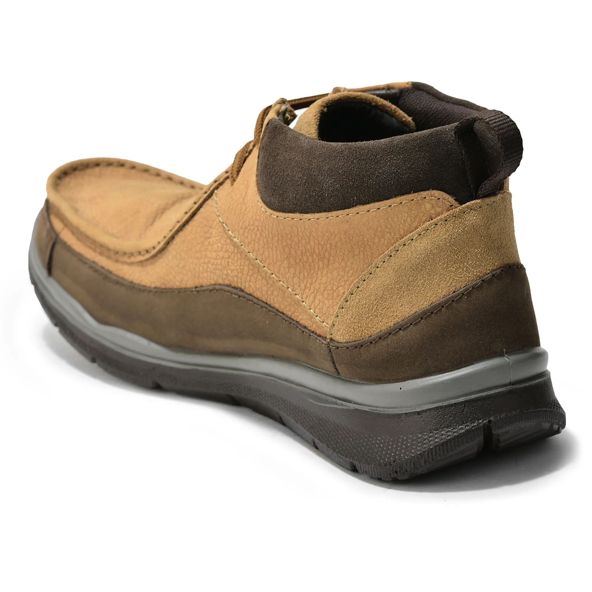 Camel Mid- top Boots for Men - Thumbnail 6