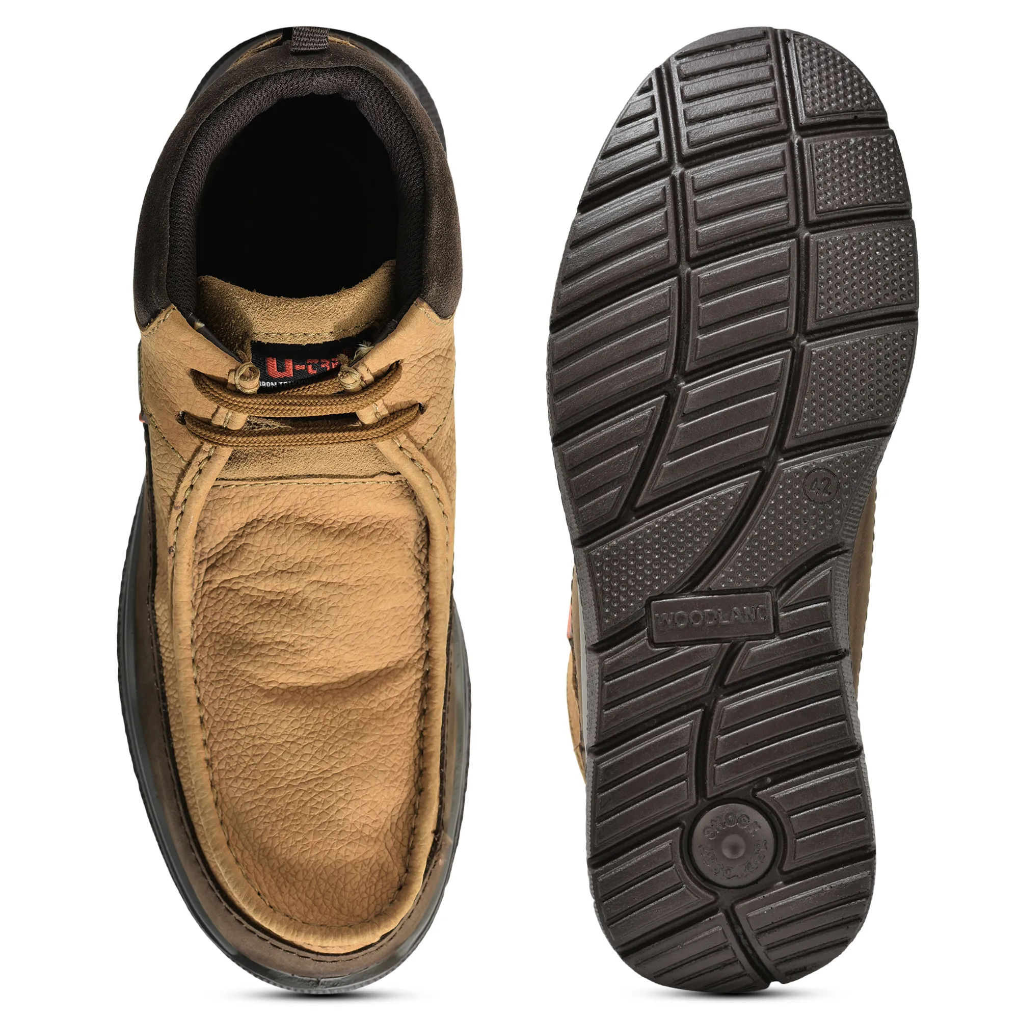 Camel Mid- top Boots for Men - Thumbnail 8