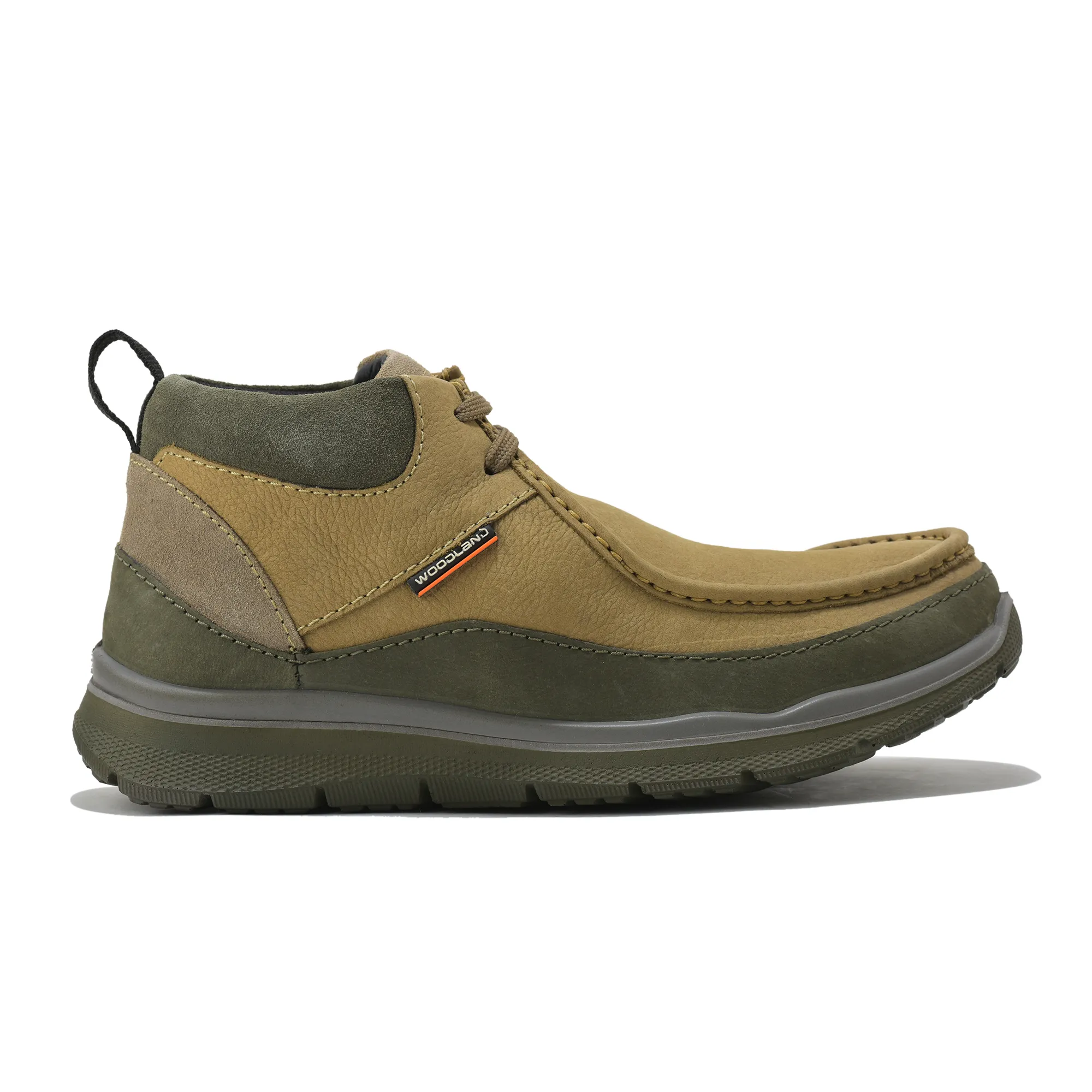 Dubai Khaki Mid- top Boots for Men - Thumbnail 2