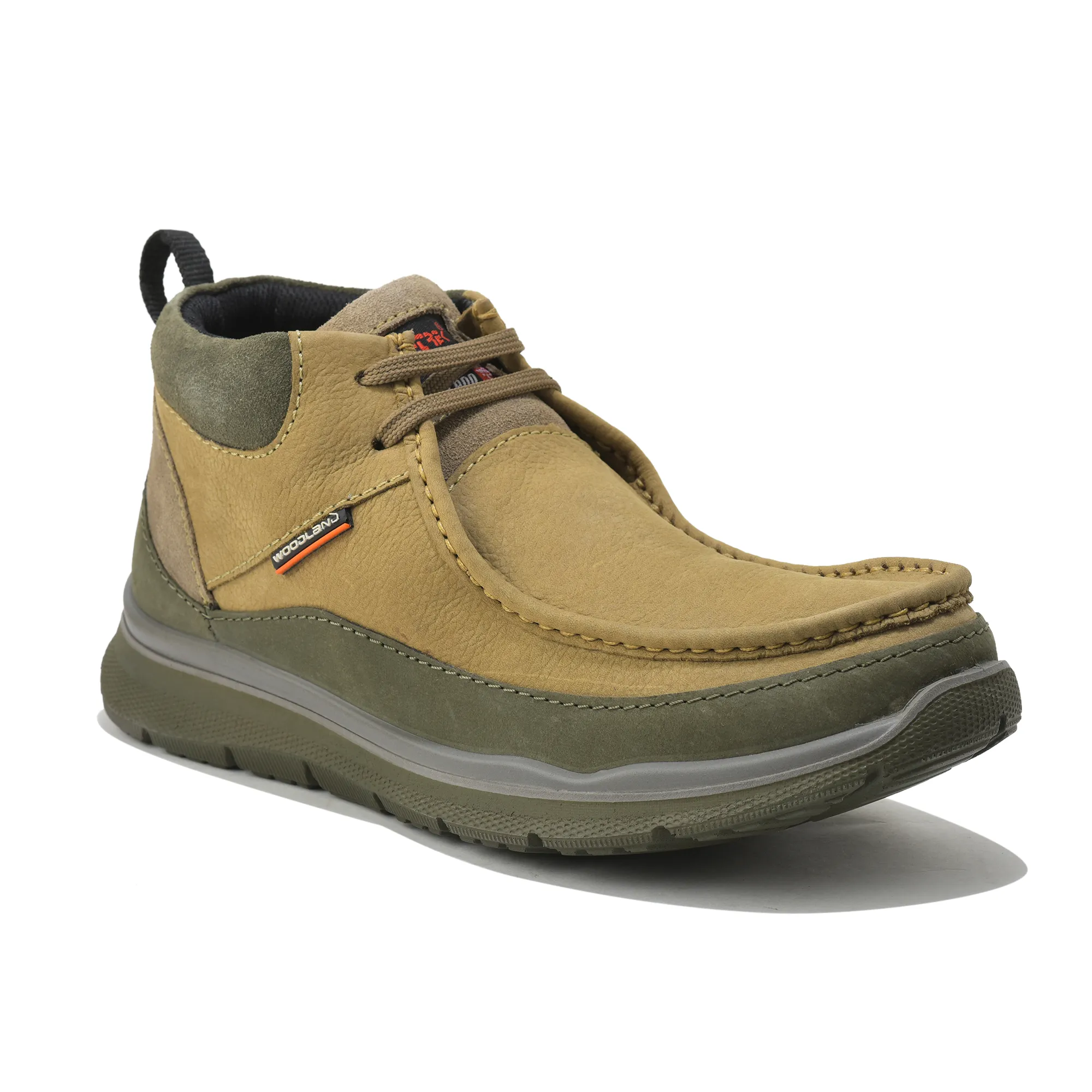 Dubai Khaki Mid- top Boots for Men - Thumbnail 3