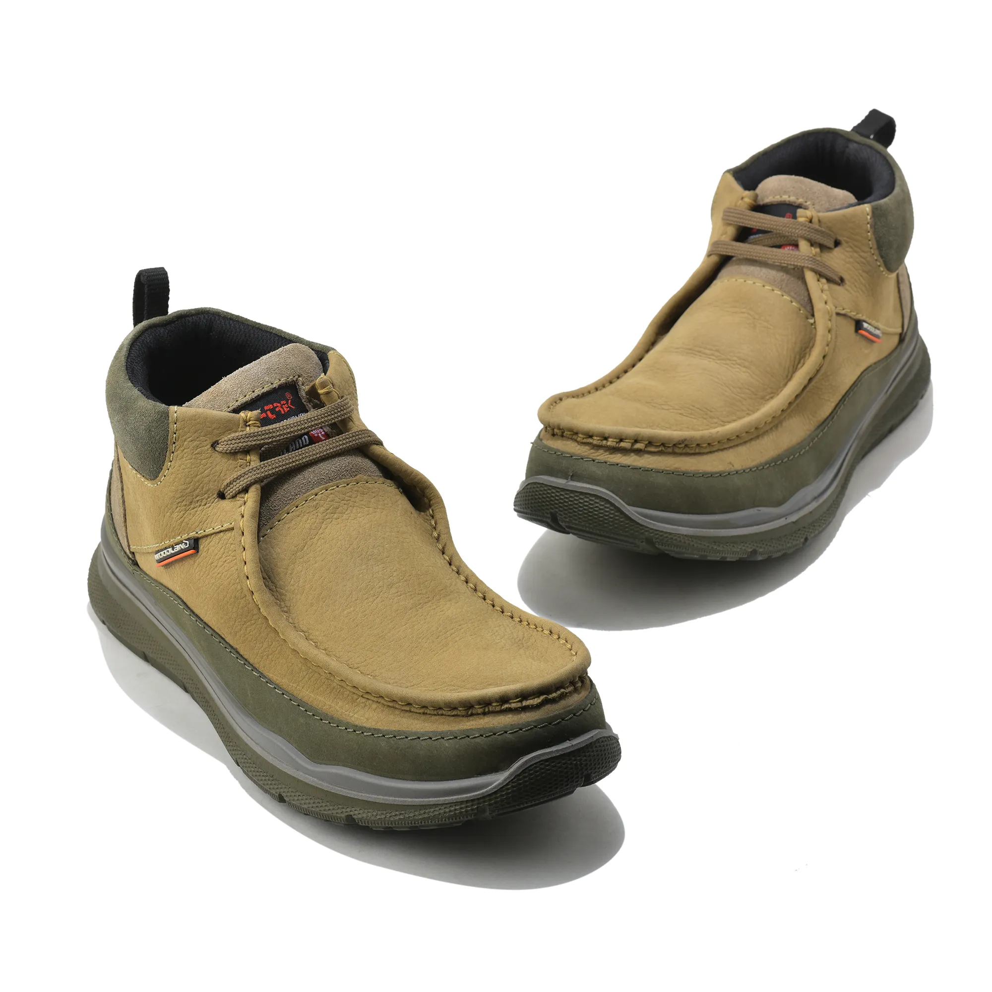 Dubai Khaki Mid- top Boots for Men - Thumbnail 4