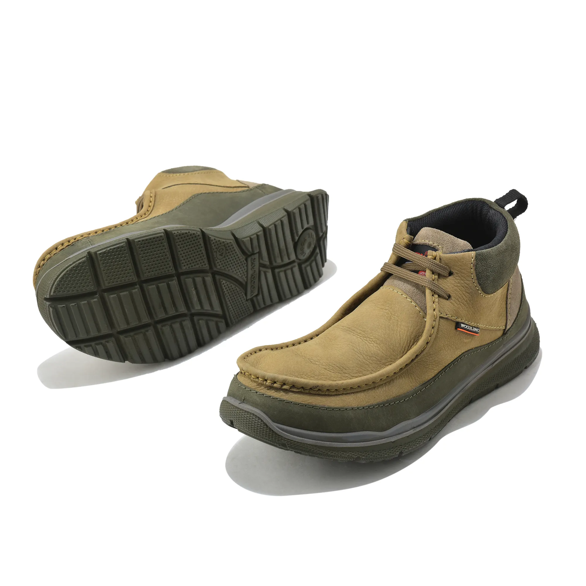 Dubai Khaki Mid- top Boots for Men - Thumbnail 6