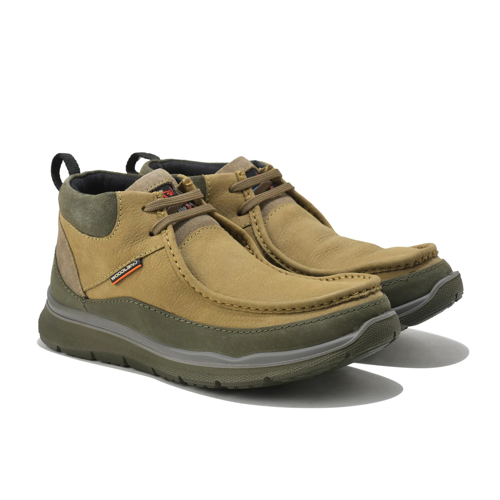 Dubai Khaki Mid- top Boots for Men - Thumbnail 8