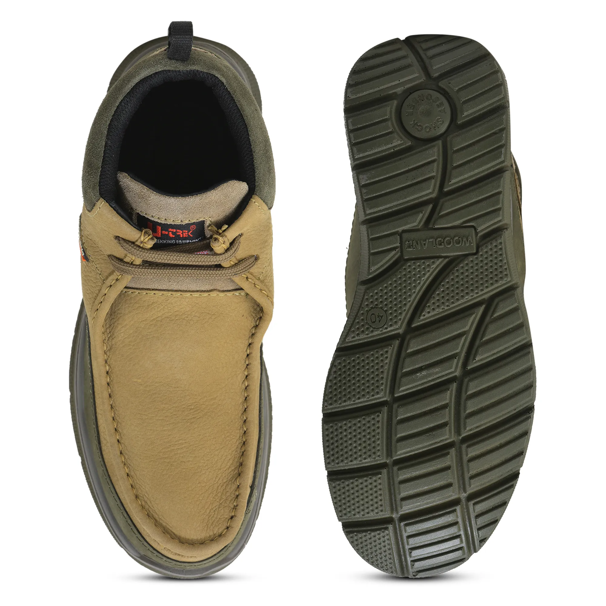 Dubai Khaki Mid- top Boots for Men - Thumbnail 9