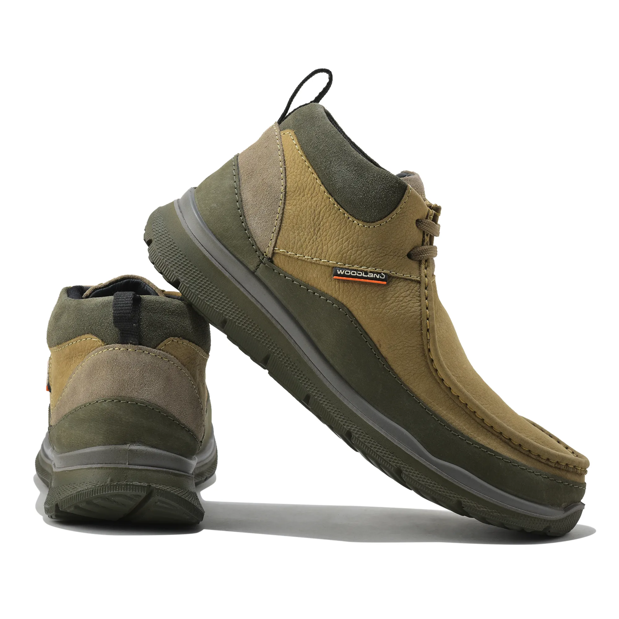 Dubai Khaki Mid- top Boots for Men - Thumbnail 10
