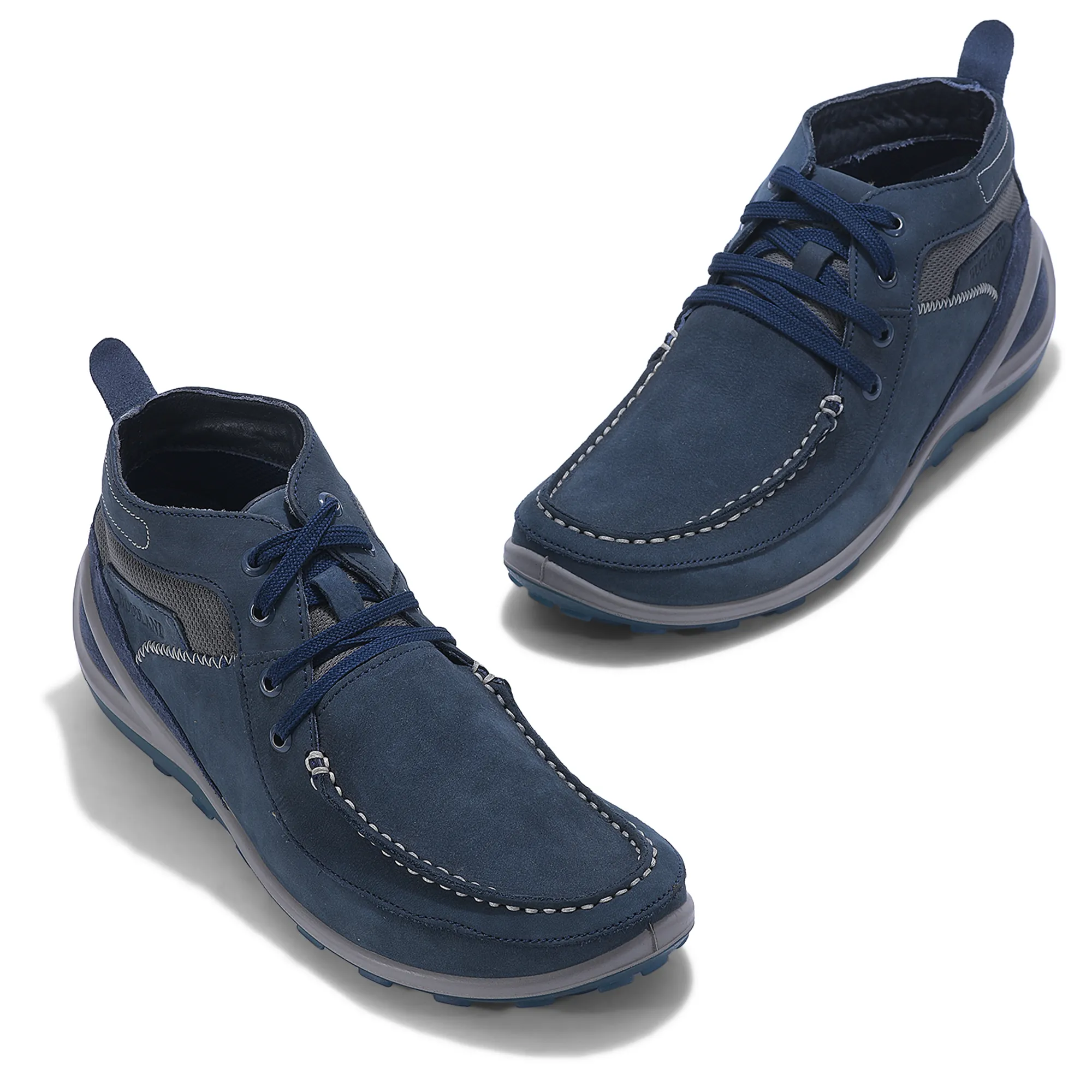 Droyal Blue Boat Shoes - Thumbnail 2