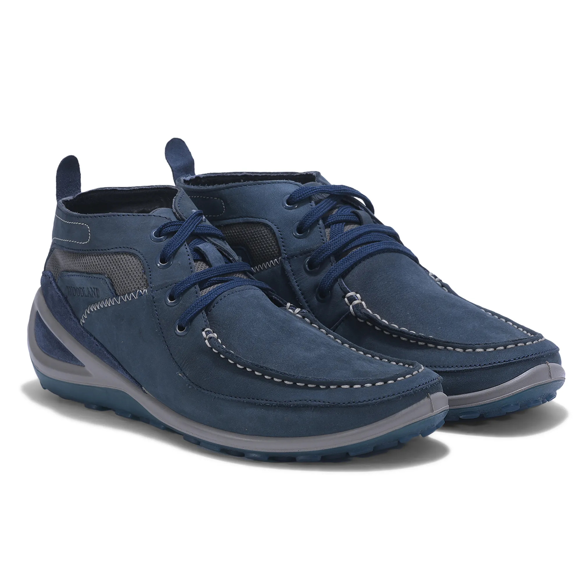 Droyal Blue Boat Shoes - Thumbnail 8