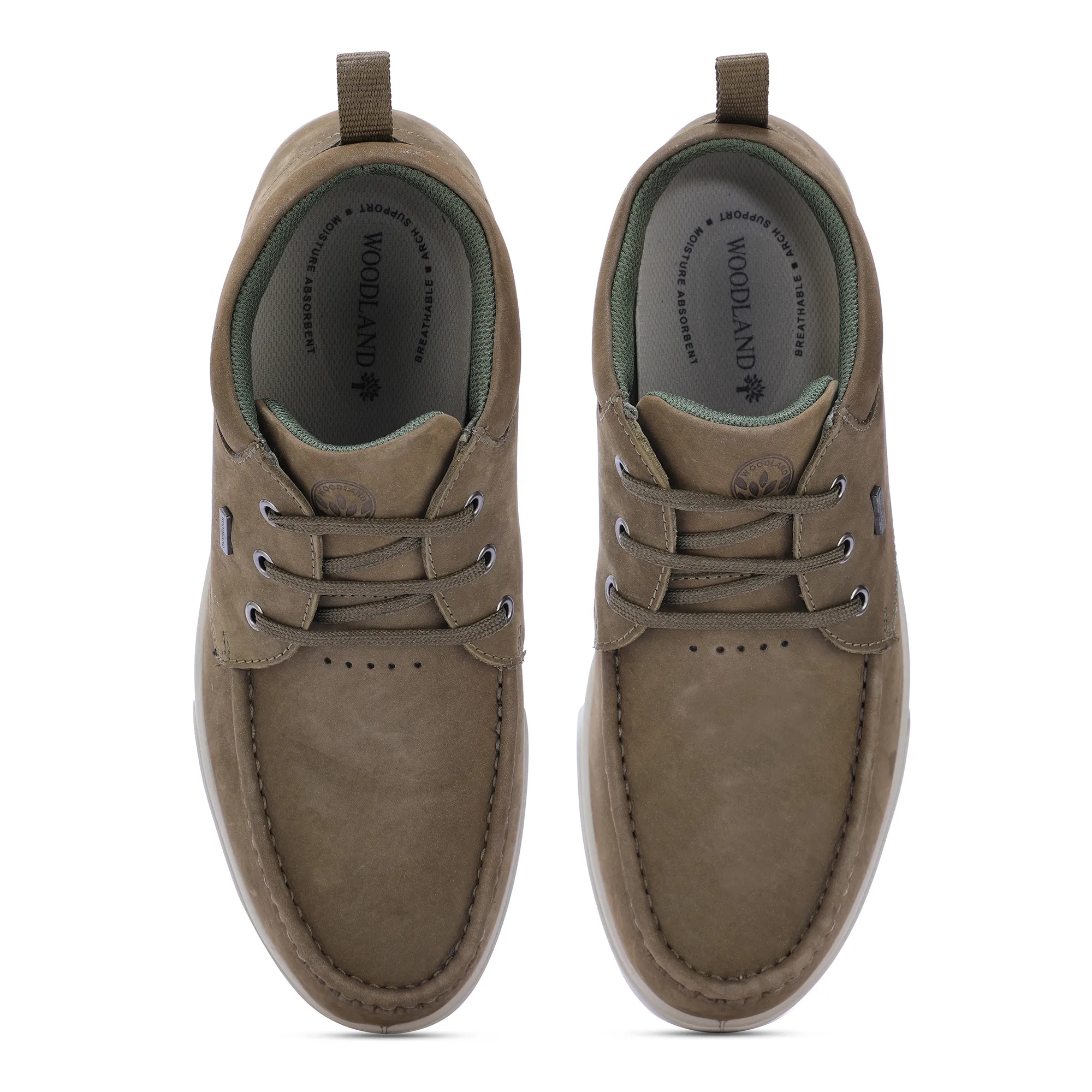Olive Green Boat Shoes - Thumbnail 3