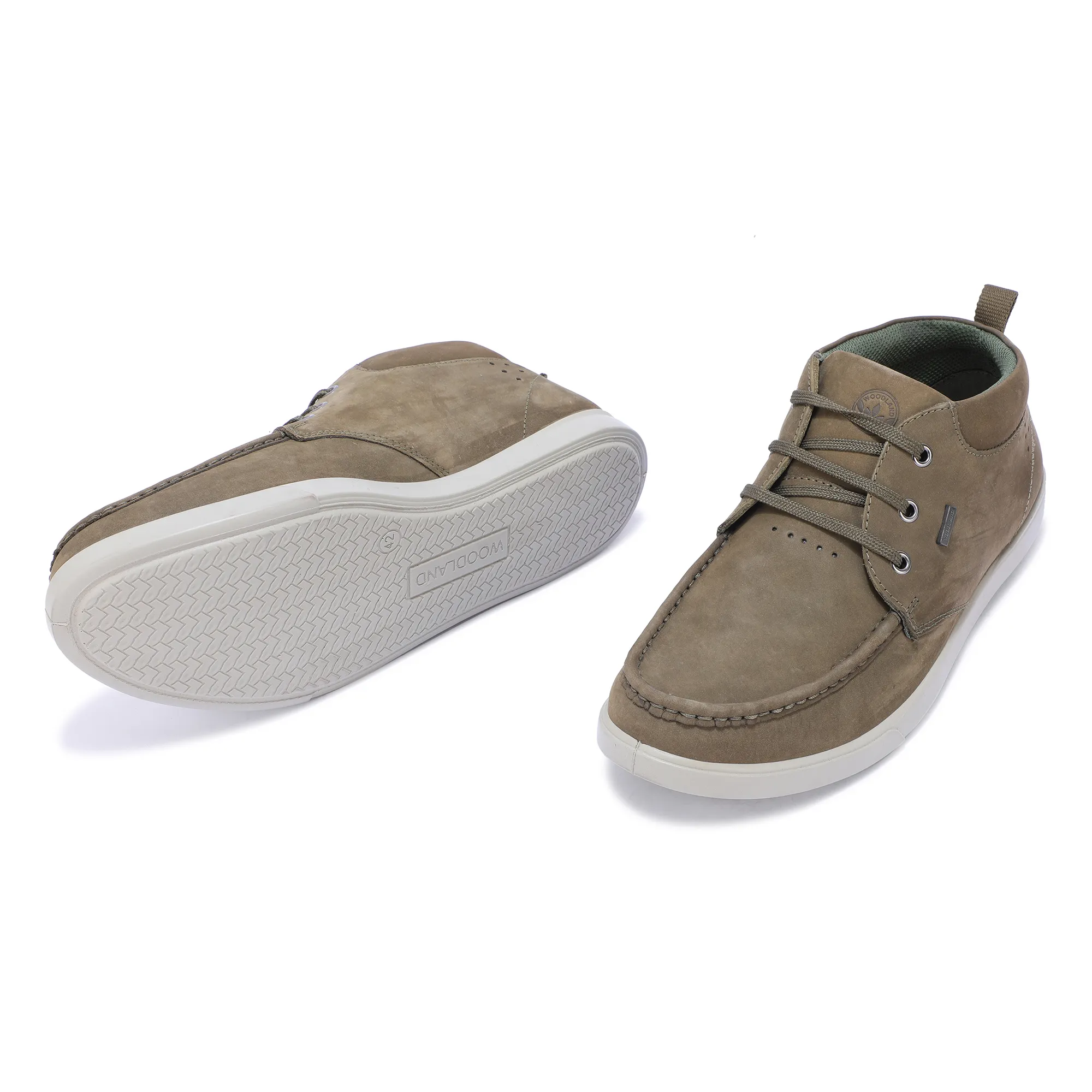 Olive Green Boat Shoes - Thumbnail 6
