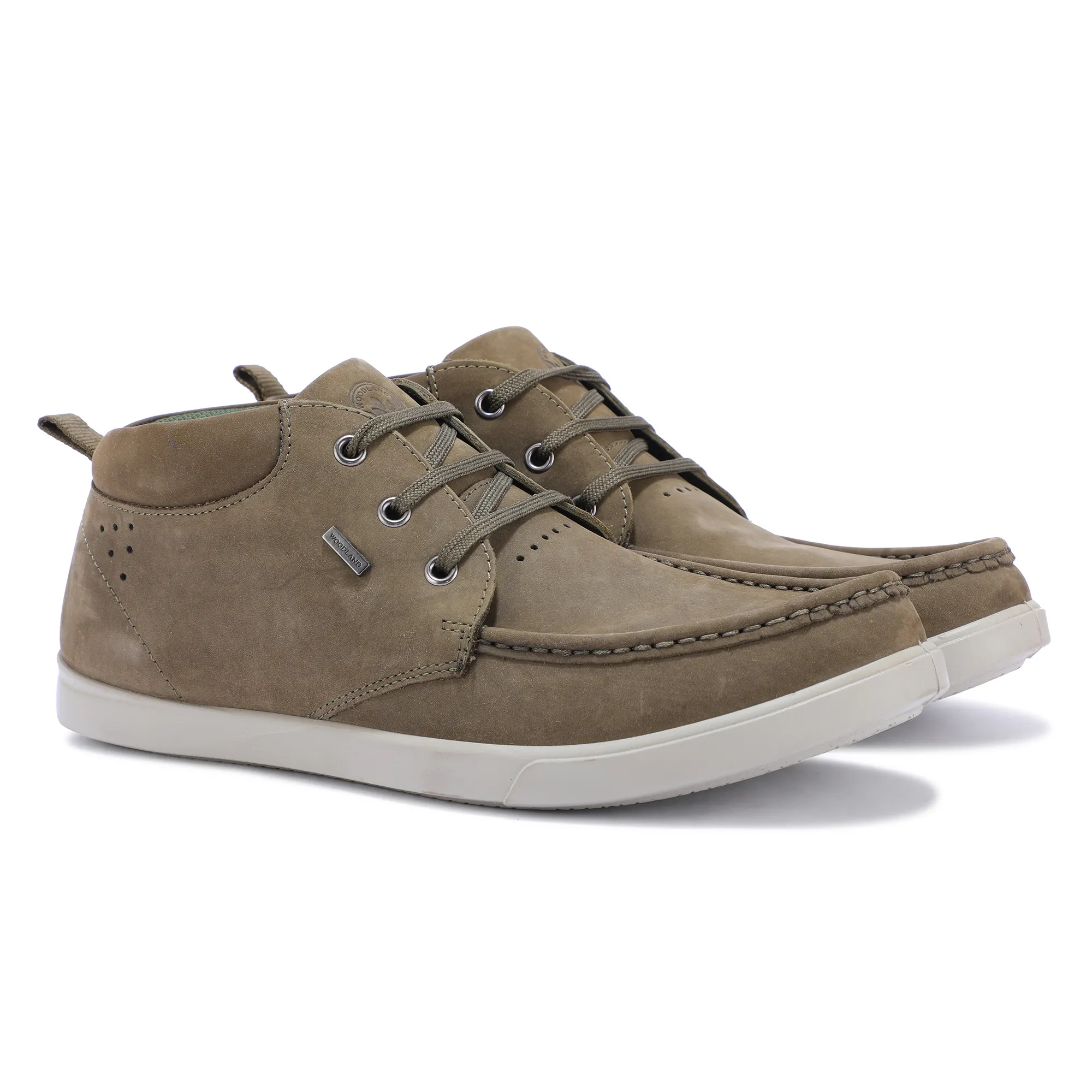 Olive Green Boat Shoes - Thumbnail 8