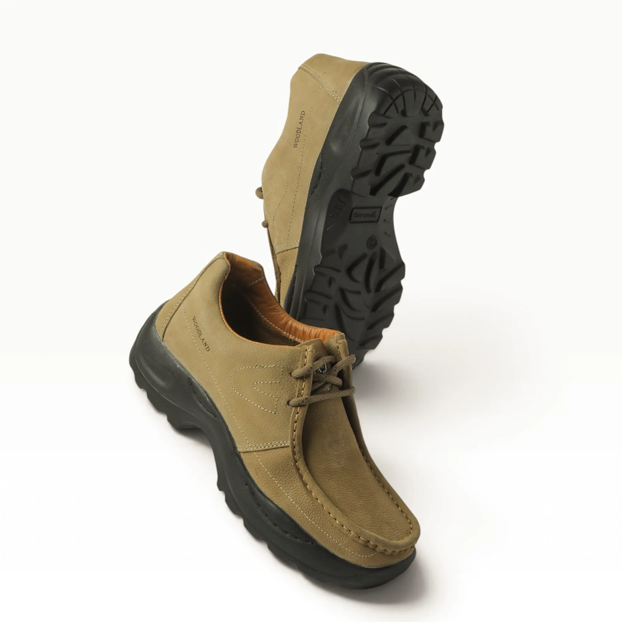 KHAKI casual leather shoes - Thumbnail 6