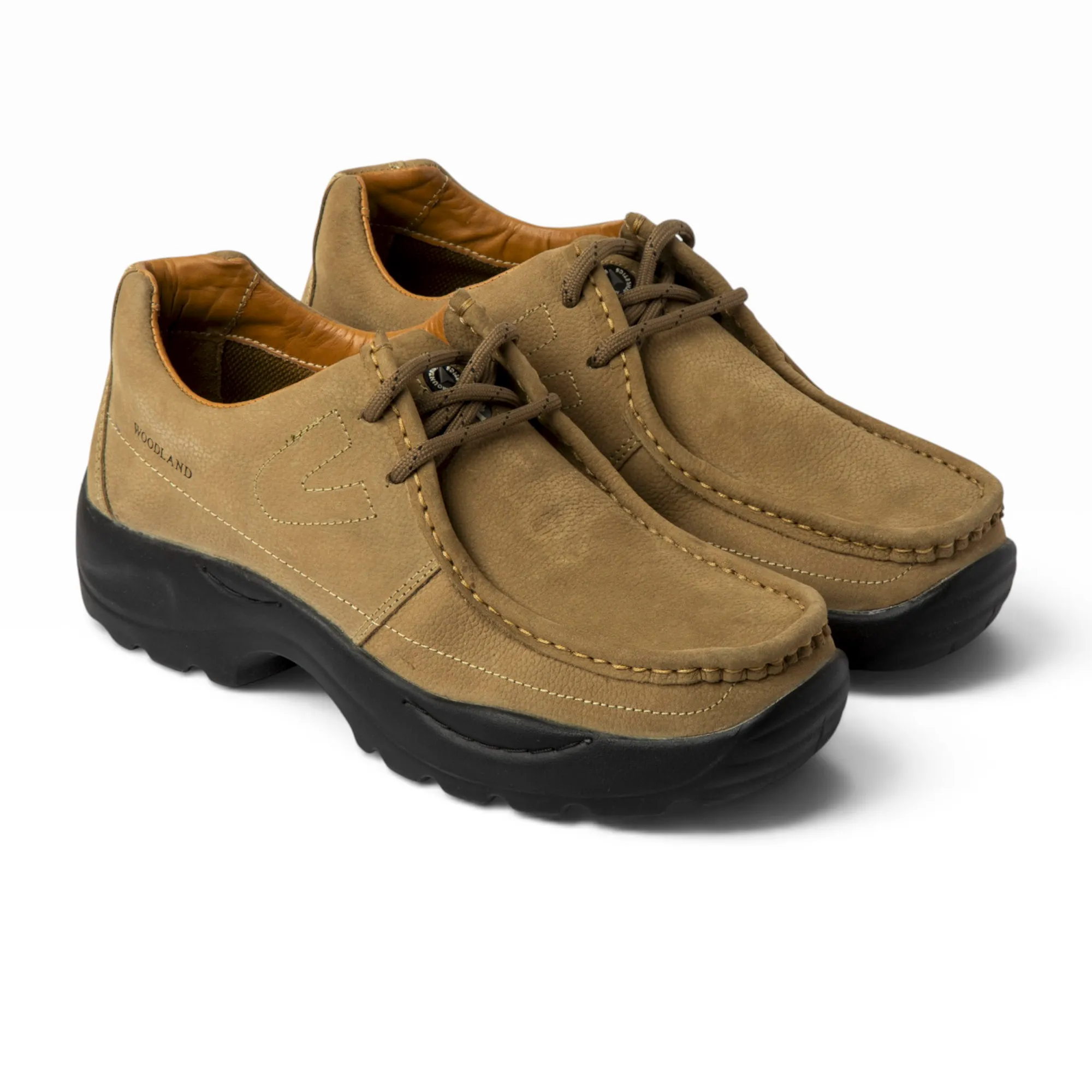 KHAKI casual leather shoes - Thumbnail 14