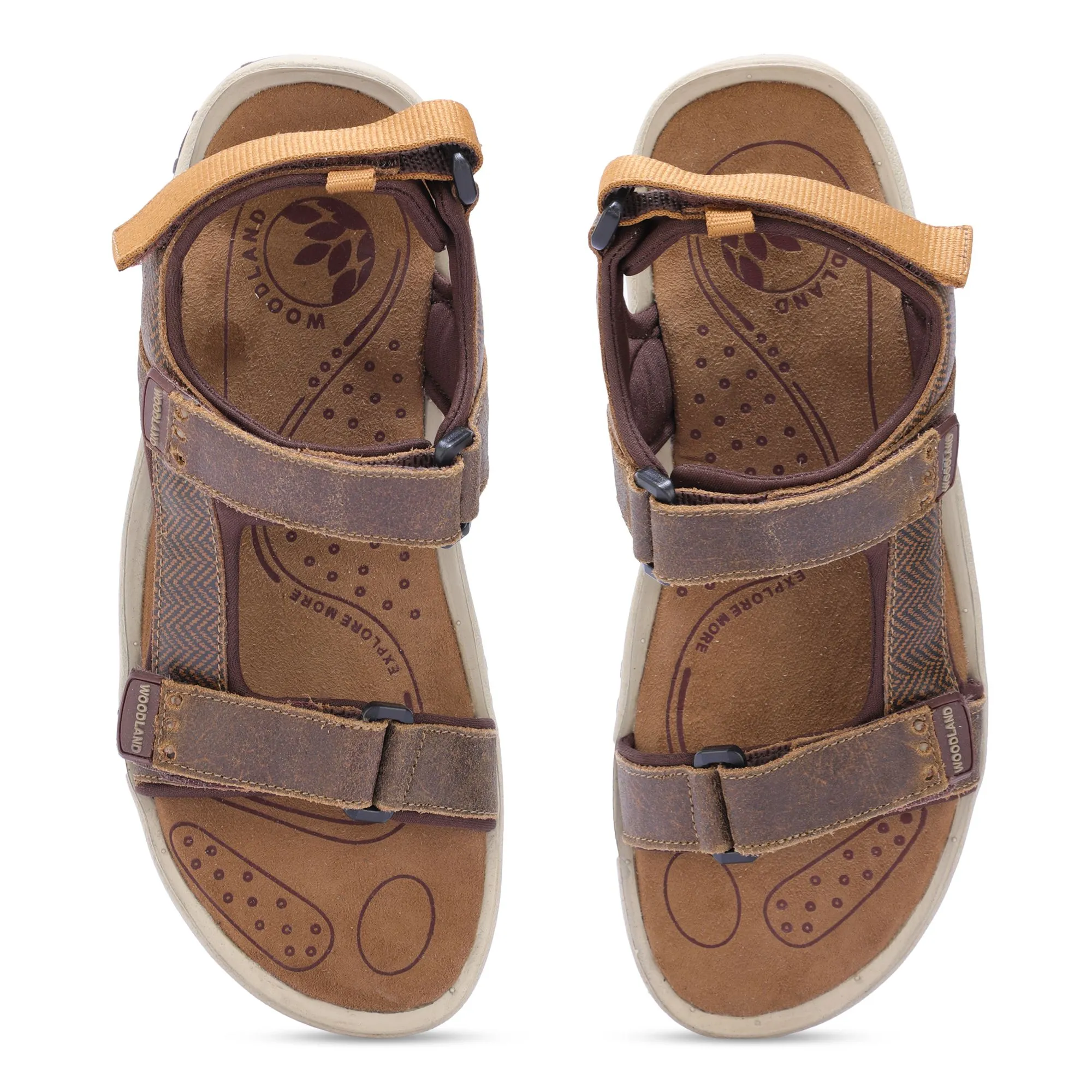 Camel casual sandals for men - Thumbnail 3