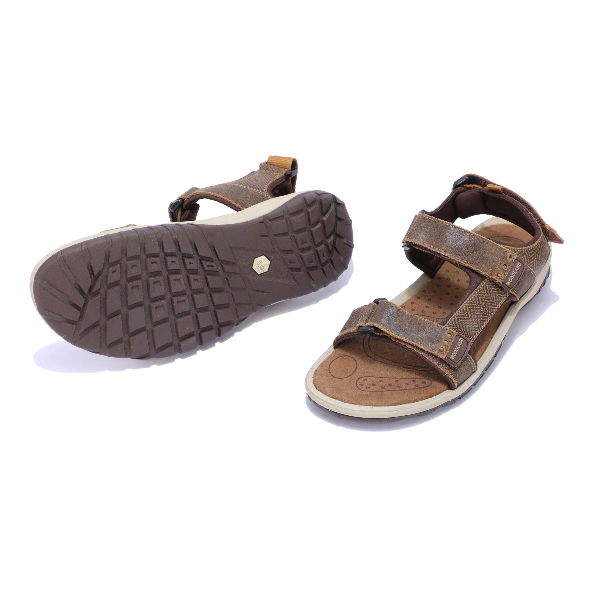 Camel casual sandals for men - Thumbnail 4