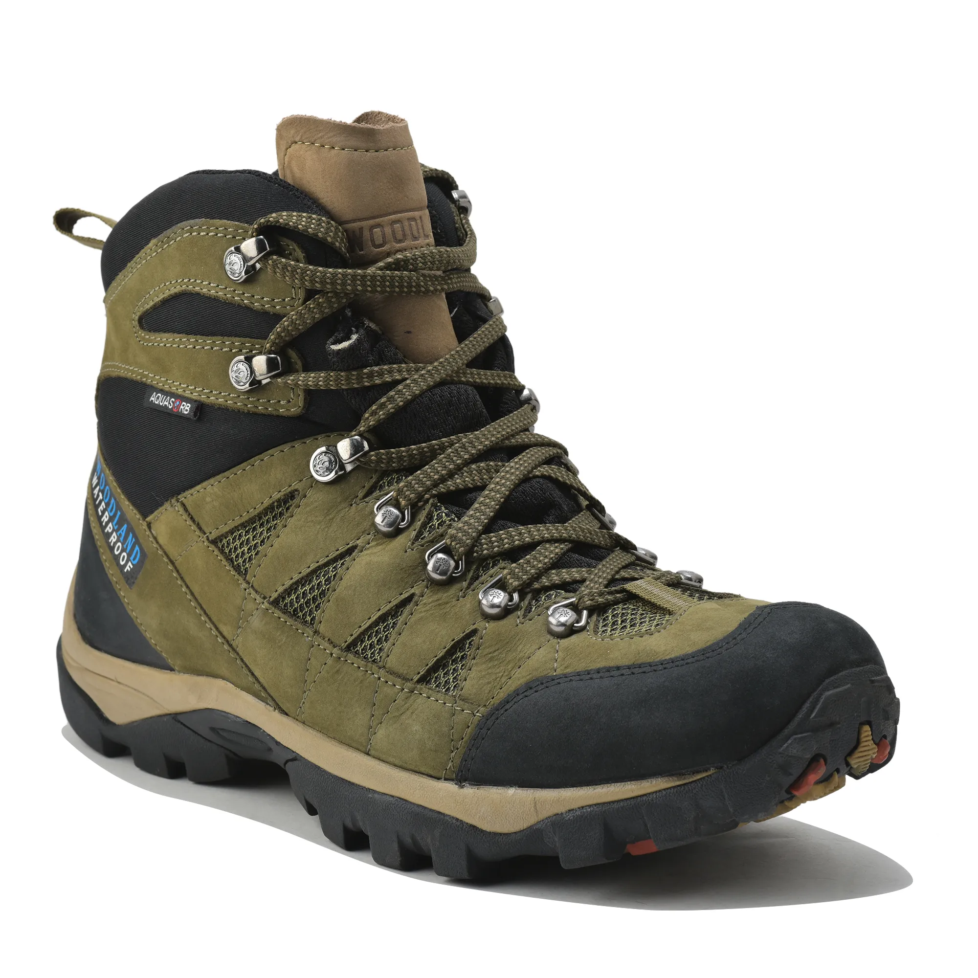 Woodland Olive Green Boots For Men - Thumbnail 3