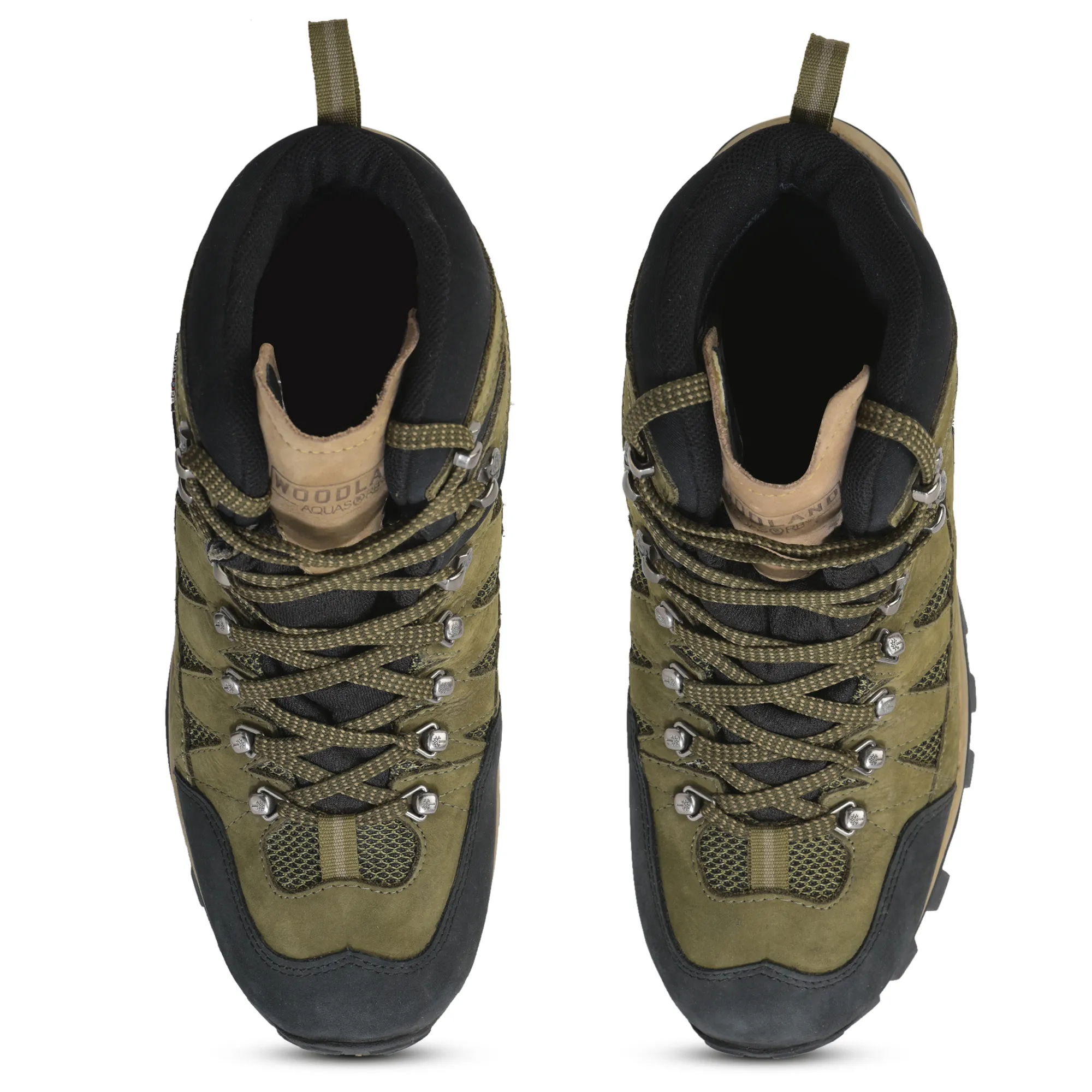 Woodland Olive Green Boots For Men - Thumbnail 5