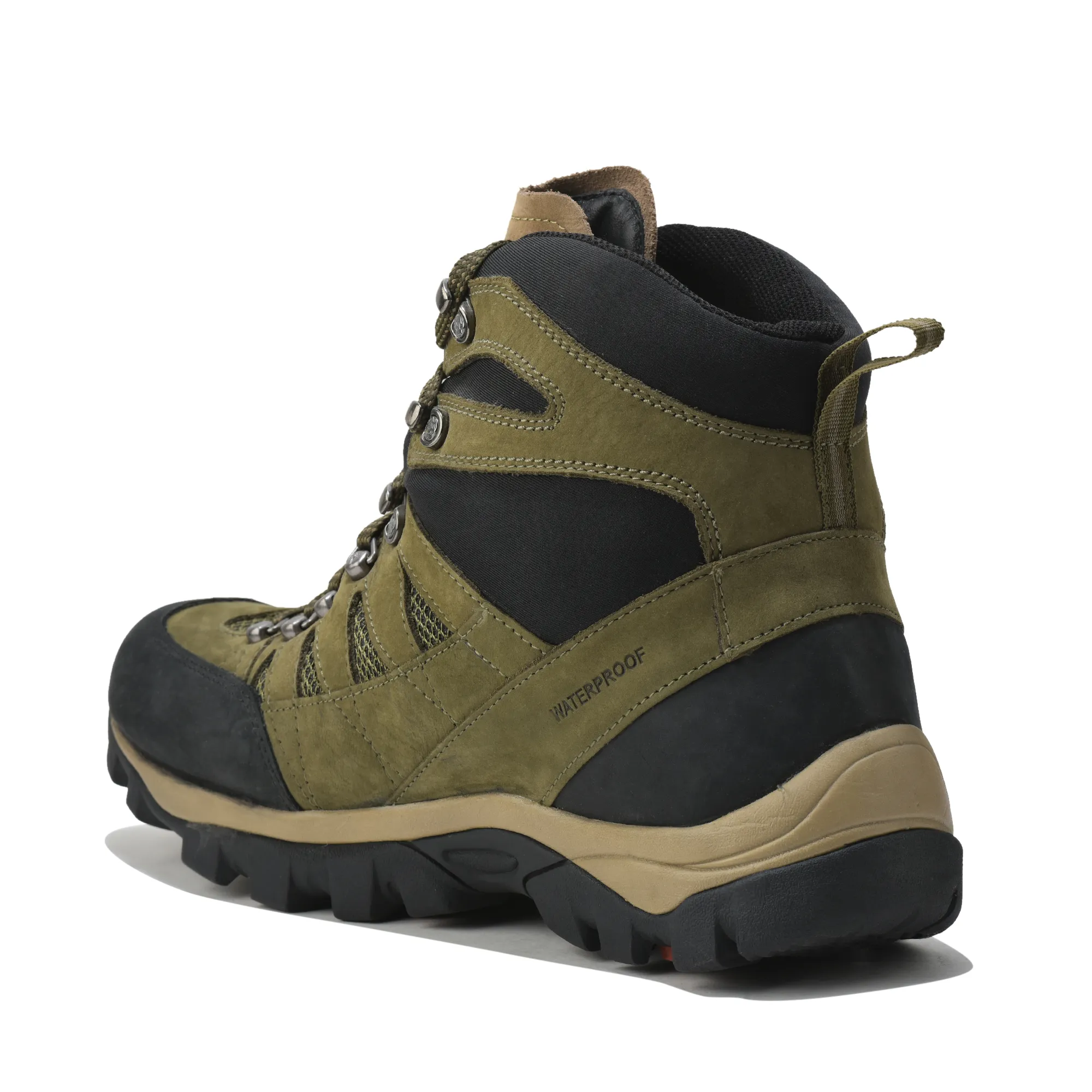 Woodland Olive Green Boots For Men - Thumbnail 7