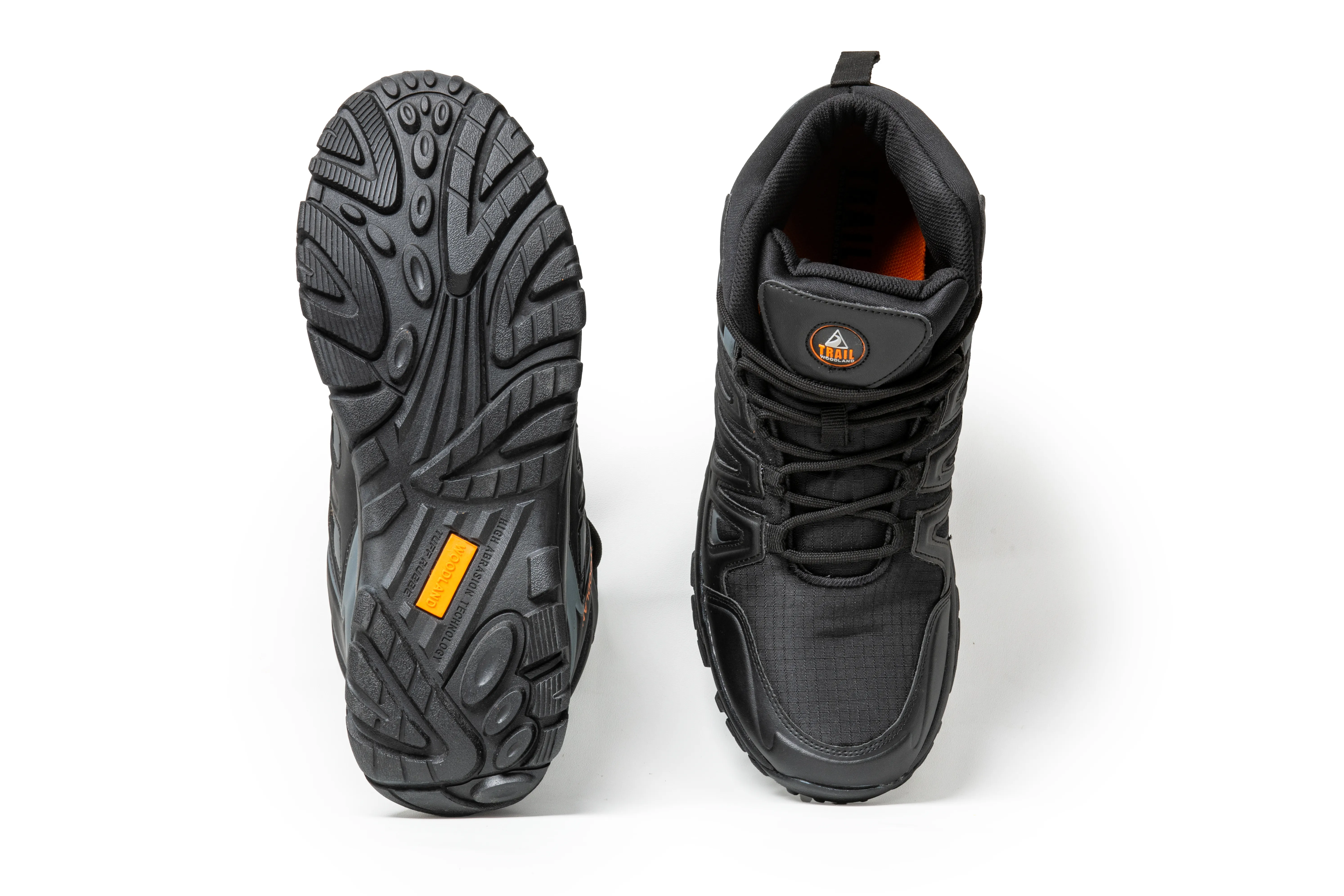 Woodland Men Black Hiking Boots - Thumbnail 7