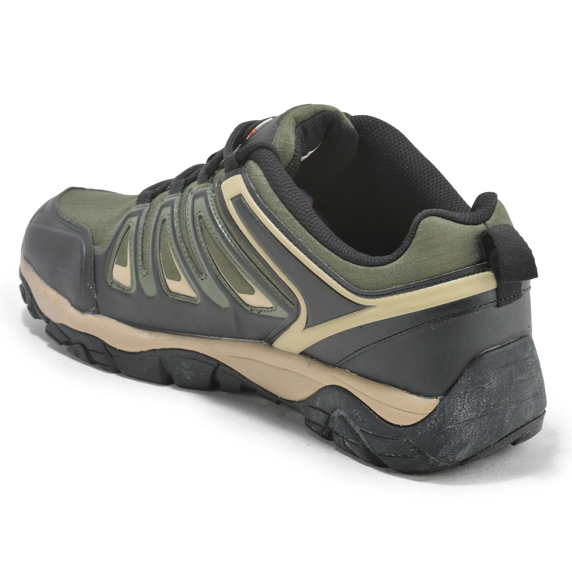 Olive Green Mens Hiking Shoes - Thumbnail 5