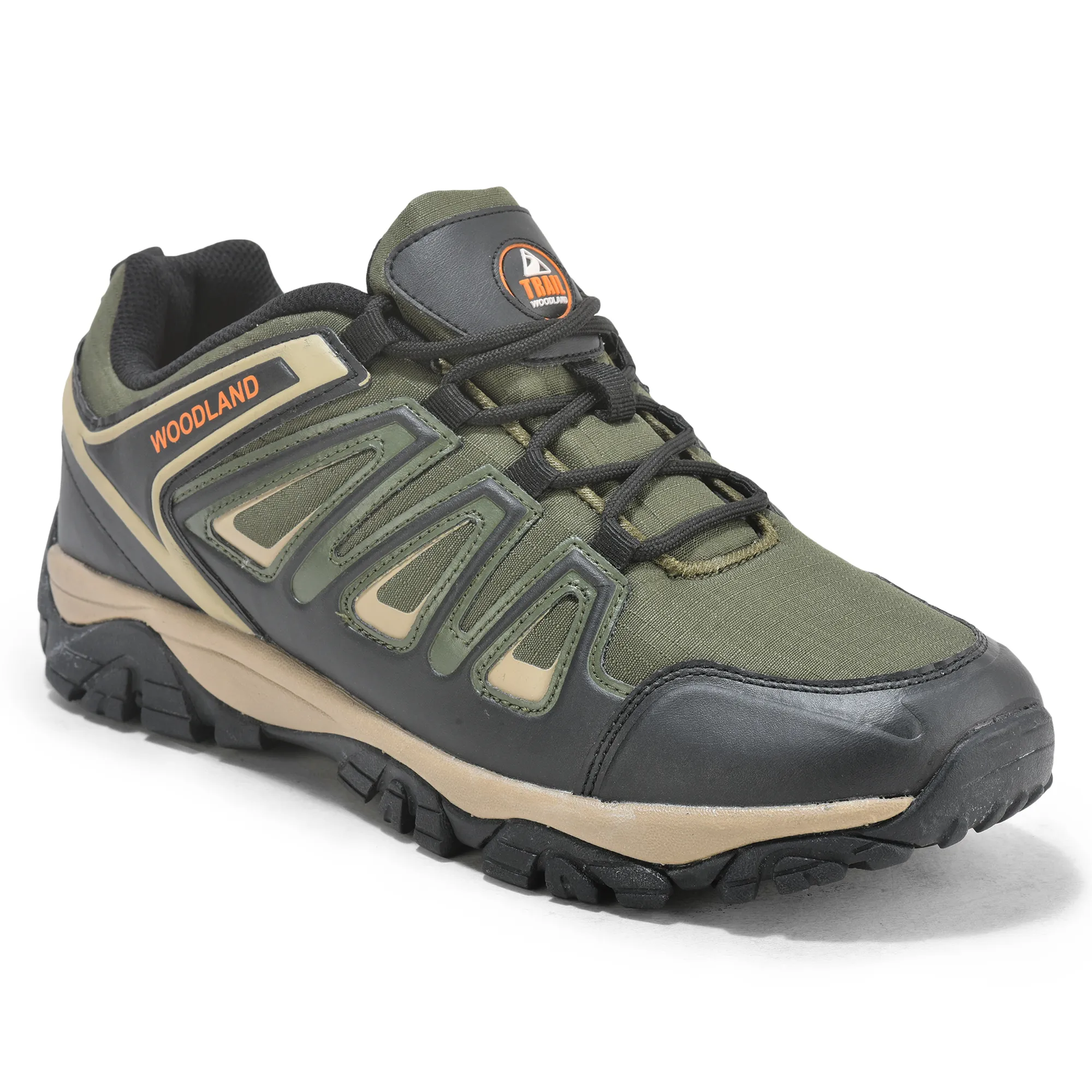 Olive Green Mens Hiking Shoes - Thumbnail 8