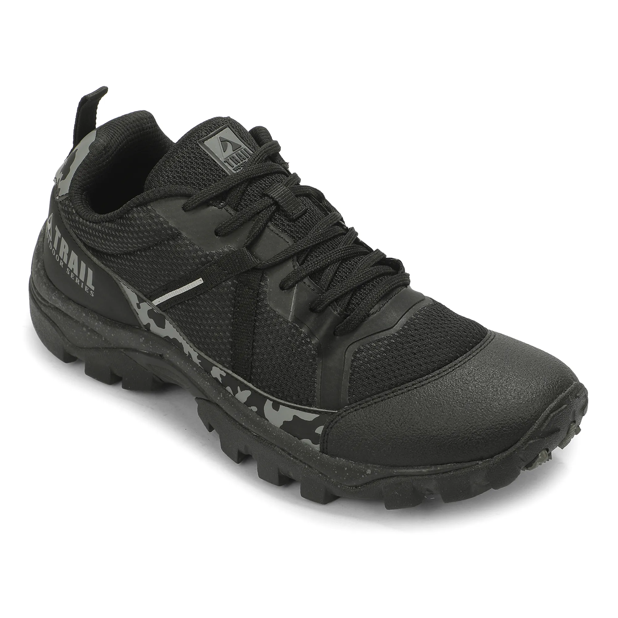 Woodland Men'S Black All Terrain Hiking Shoes 13
