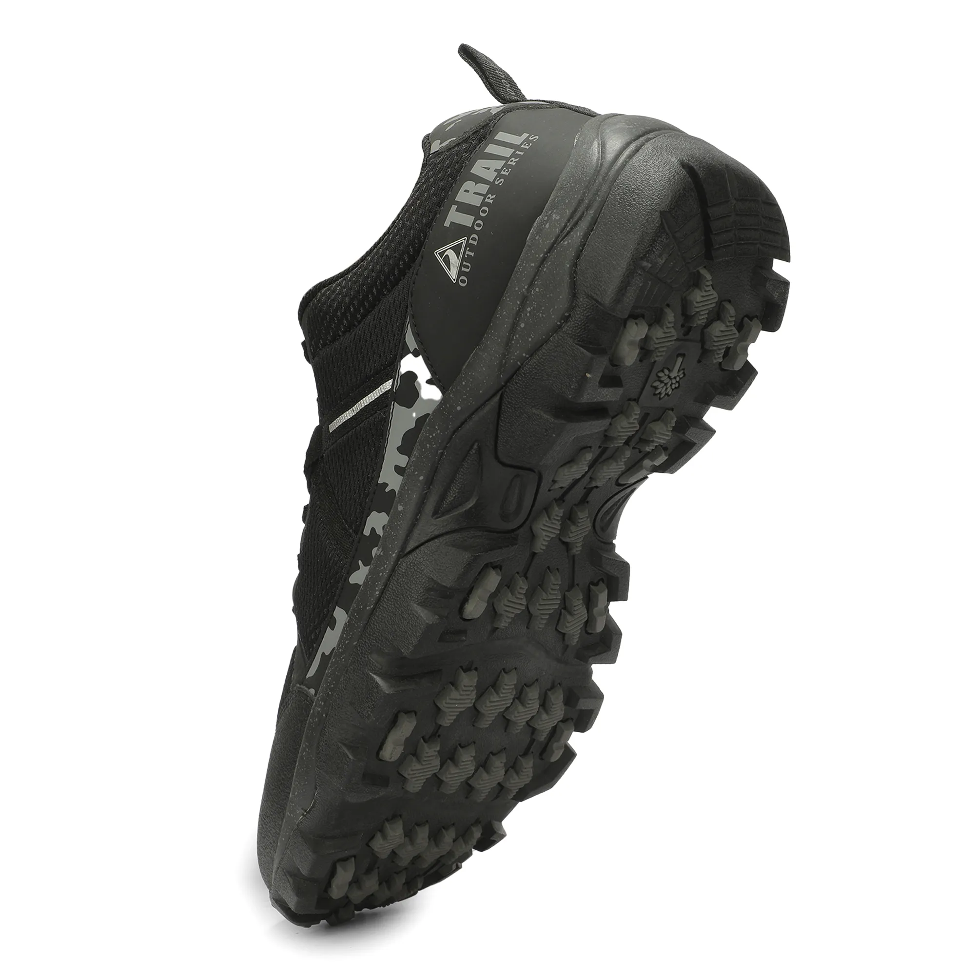 Woodland Men'S Black All Terrain Hiking Shoes 14
